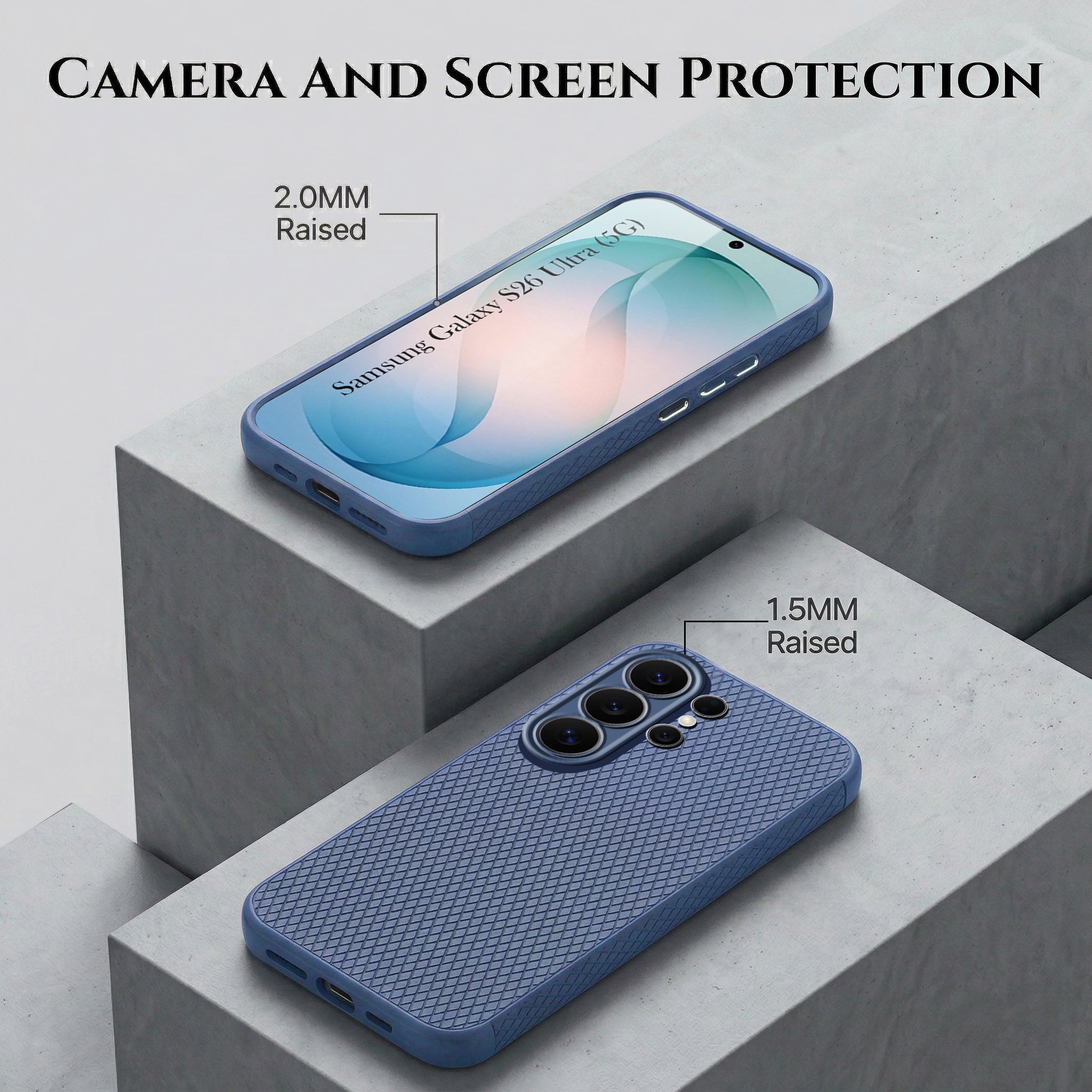 For Samsung Galaxy S26 Ultra Combo with Back Cover and 9H Tempered Glass (Liquid Silicone | Camera Protection | Oleophobic Coating Screen Glass)