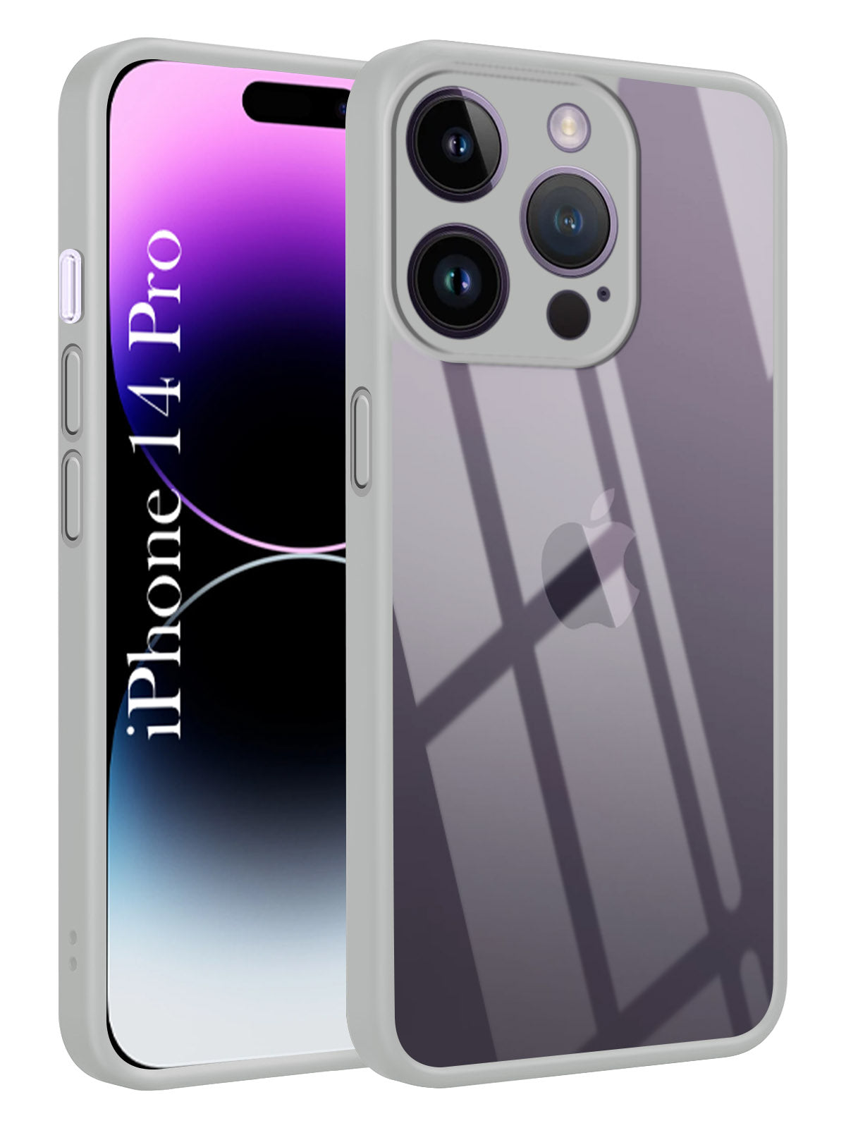 For Apple iPhone 14 Pro Back Cover Case Ultra-Hybrid (Lifetime Anti Yellow | Anti Scratch | Crystal Clear Shockproof)