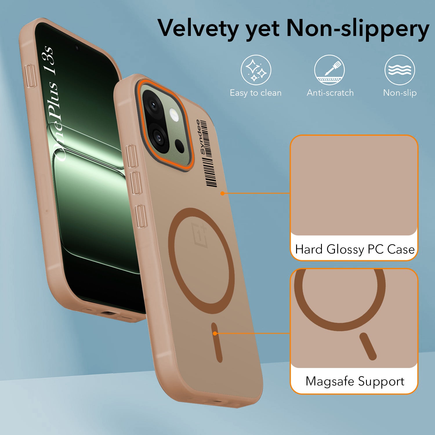 For OnePlus 13S Back Cover Case (Soft Touch | Camera Bump Protection | MagSafe Compatible | Matte Finish)