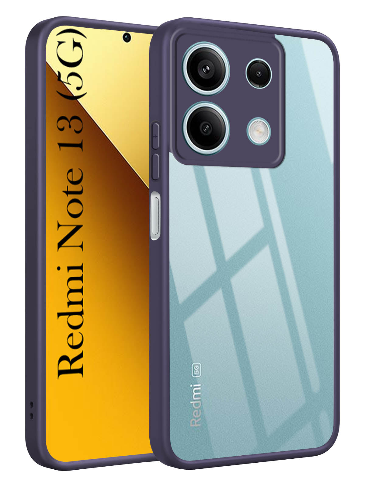For Xiaomi Redmi Note 13 5G Back Cover Case (Lifetime Anti Yellow | Anti Scratch | Crystal Clear Shockproof)