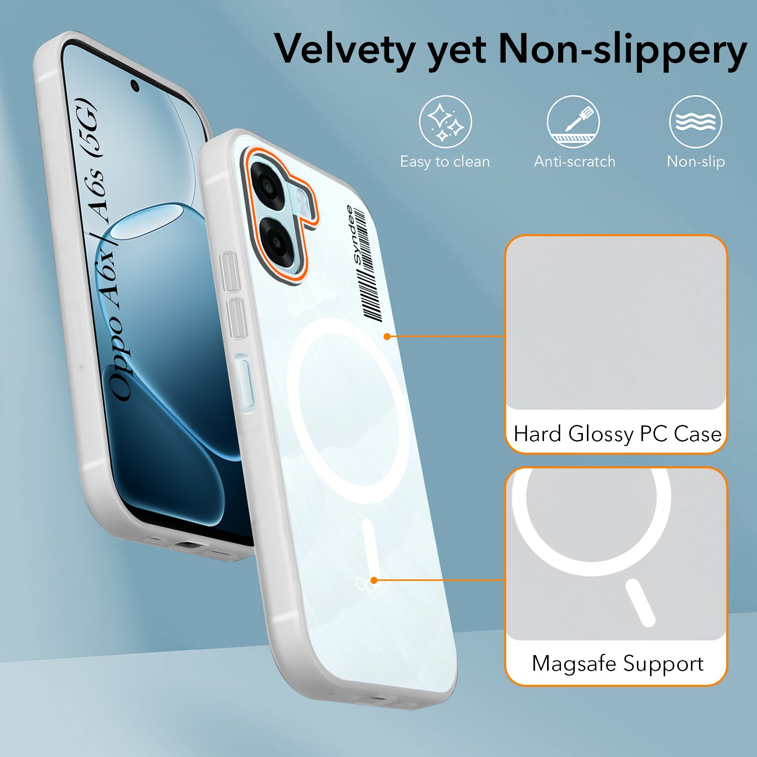 For Oppo A6X | Oppo A6S Back Cover Case (Soft Touch | Camera Bump Protection | MagSafe Compatible | Matte Finish)