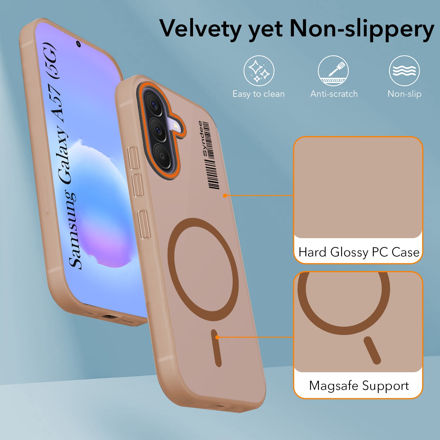 For Samsung Galaxy A57 5G Back Cover Case (Soft Touch | Camera Bump Protection | MagSafe Compatible | Matte Finish)