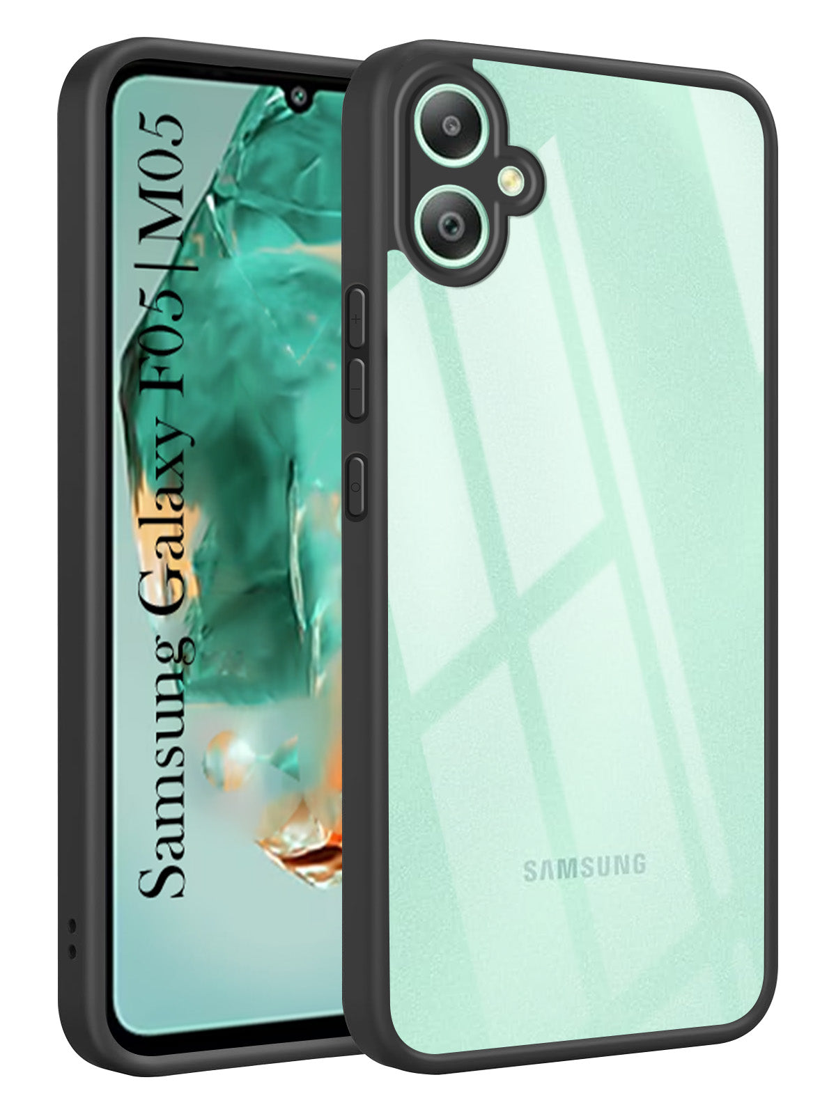 For Samsung Galaxy F05 | Samsung Galaxy M05 Back Cover Case Ultra-Hybrid (Lifetime Anti Yellow | Anti Scratch | Crystal Clear Shockproof)