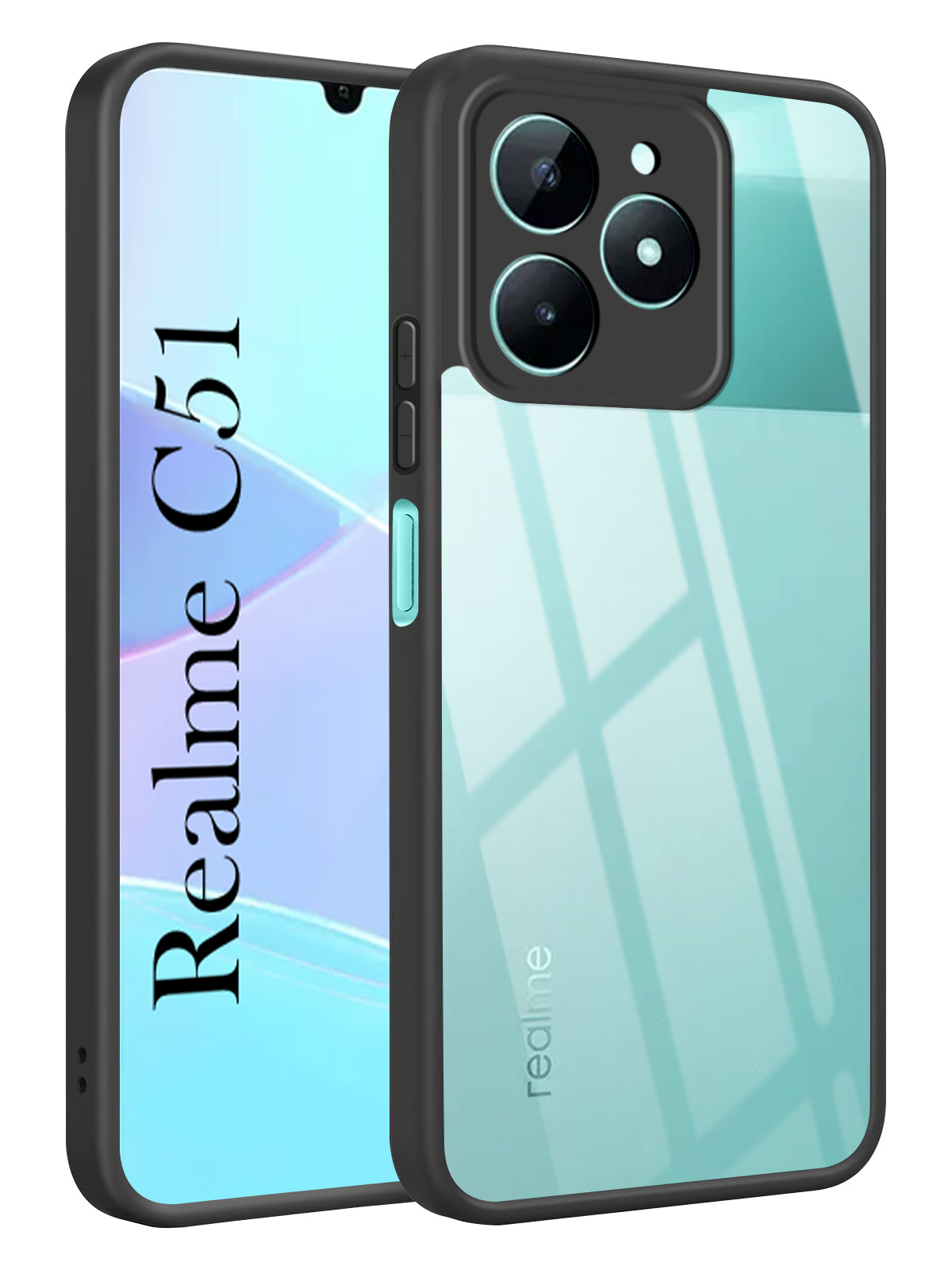 For Realme C51 Back Cover Case Ultra-Hybrid (Lifetime Anti Yellow | Anti Scratch | Crystal Clear Shockproof)