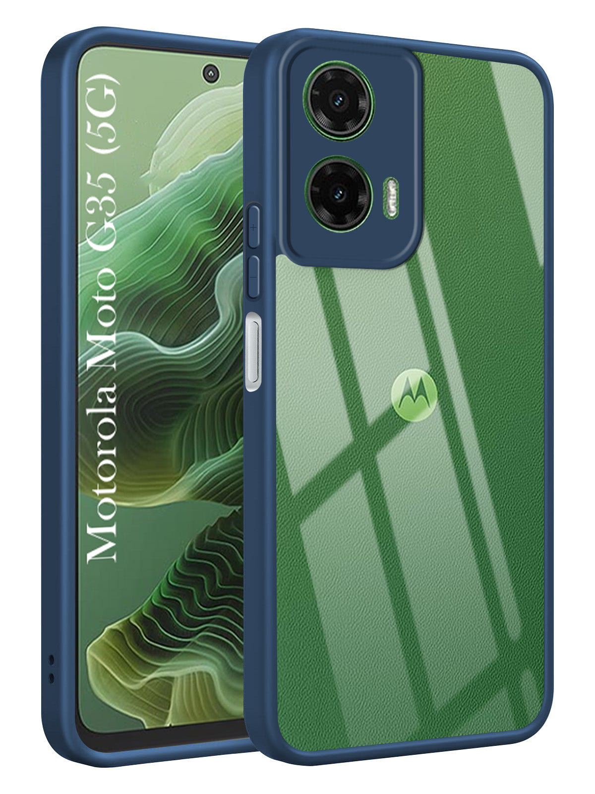 For Motorola Moto G35 5G Back Cover Case (Lifetime Anti Yellow | Anti Scratch | Crystal Clear Shockproof)