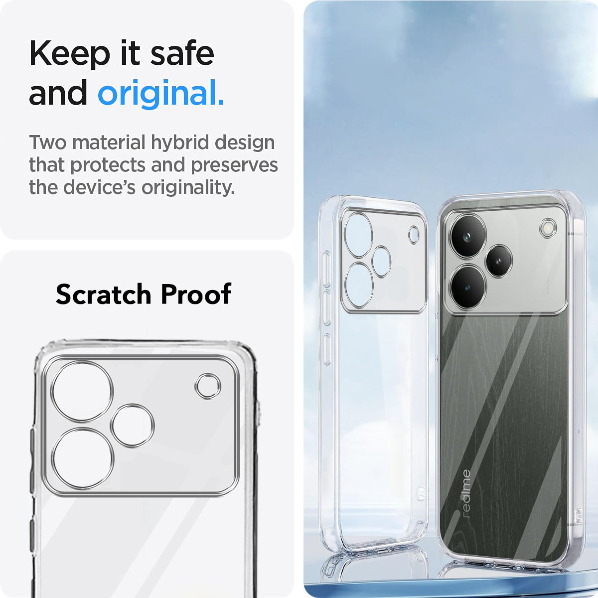 For Realme P4 Pro Back Cover Case (Clear Shockproof Case with Camera Protection | Soft and Flexible | Transparent)