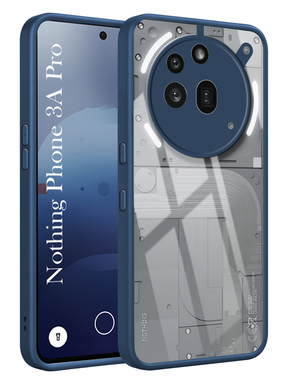 For Nothing Phone 3A Pro 5G Back Cover Case Ultra-Hybrid  (Lifetime Anti Yellow | Anti Scratch | Crystal Clear Shockproof)