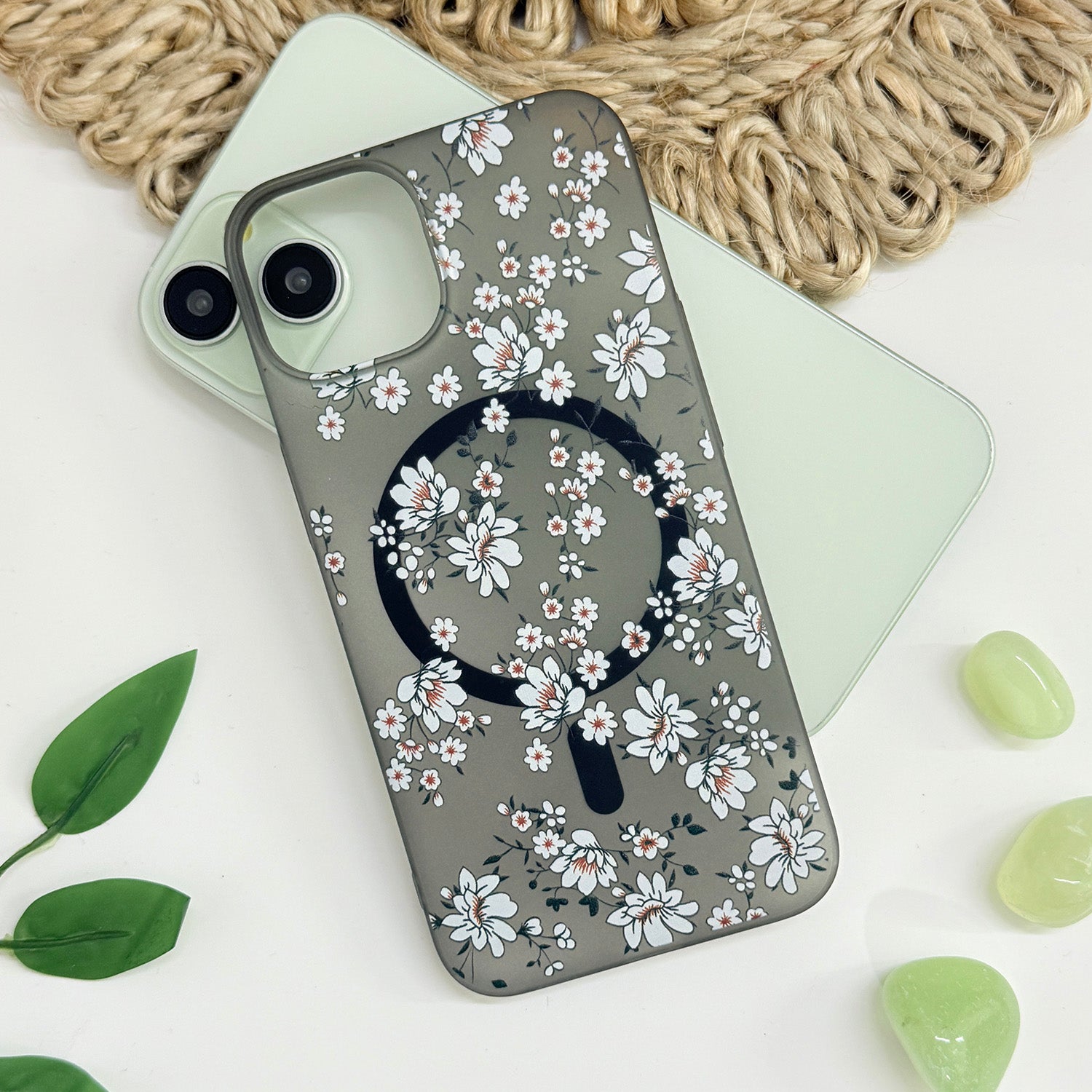 For OnePlus 11R Back Cover Case (Cute Floral Design | Flower Print for Girls | MagSafe Compatible Wireless Charging)