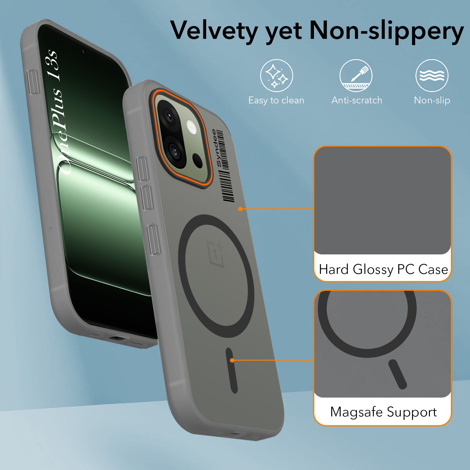For OnePlus 13S Back Cover Case (Soft Touch | Camera Bump Protection | MagSafe Compatible | Matte Finish)