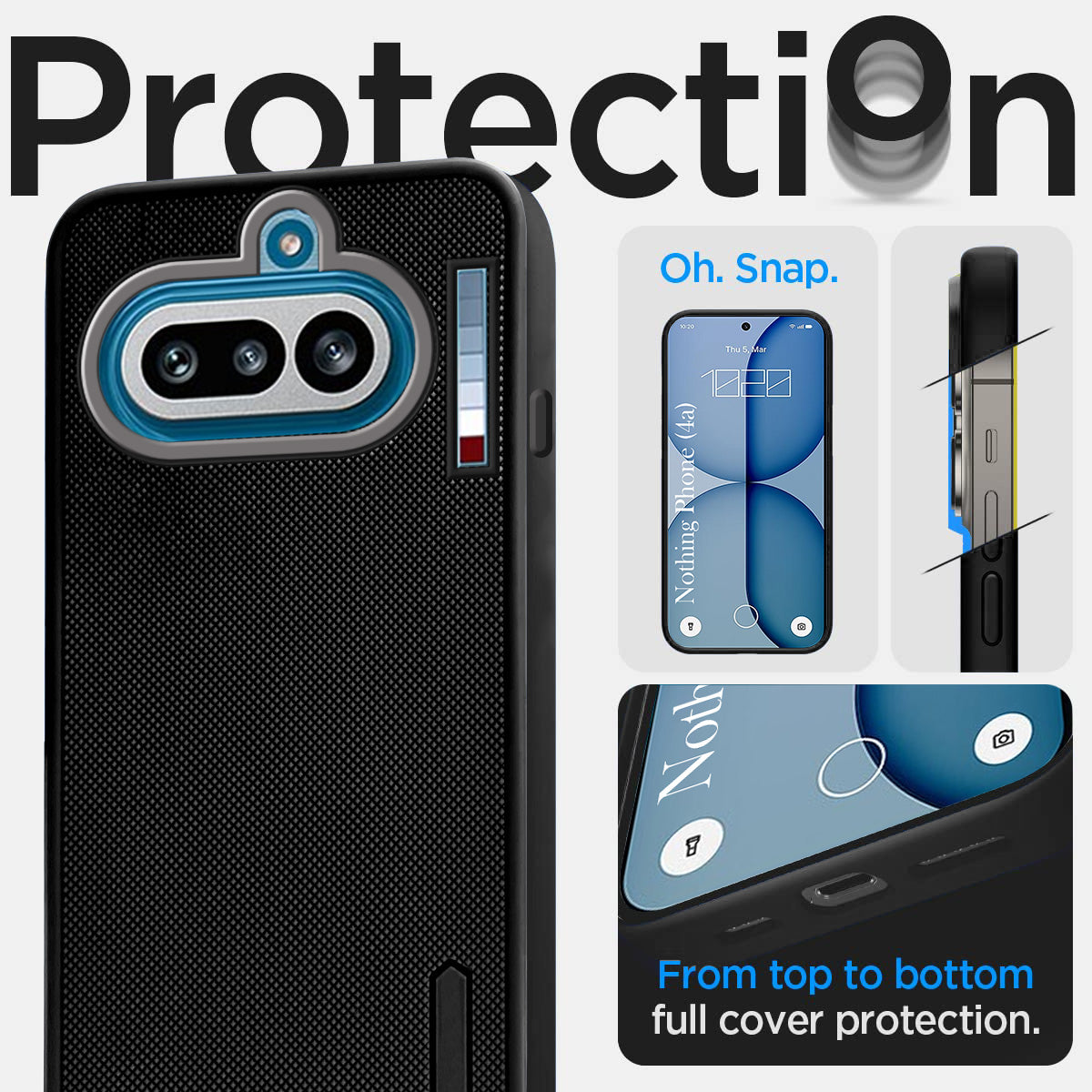 For Nothing Phone 4A 5G Back Cover Case Rubberised (Textured Grip Design | Micro-Fiber Cloth Inside | Slim and Light Weight | SoFt Touch and Feel)