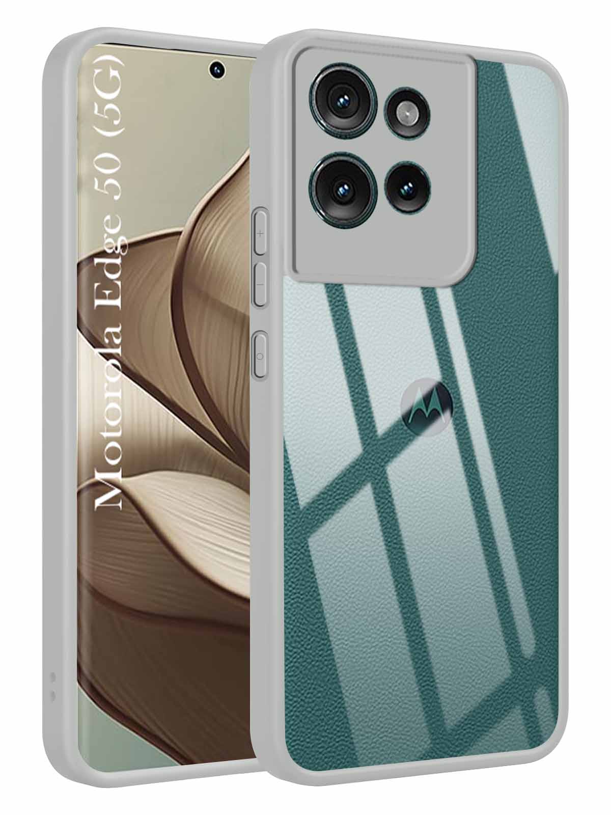 For Motorola Moto Edge 50 5G Back Cover Case (Lifetime Anti Yellow | Anti Scratch | Crystal Clear Shockproof)