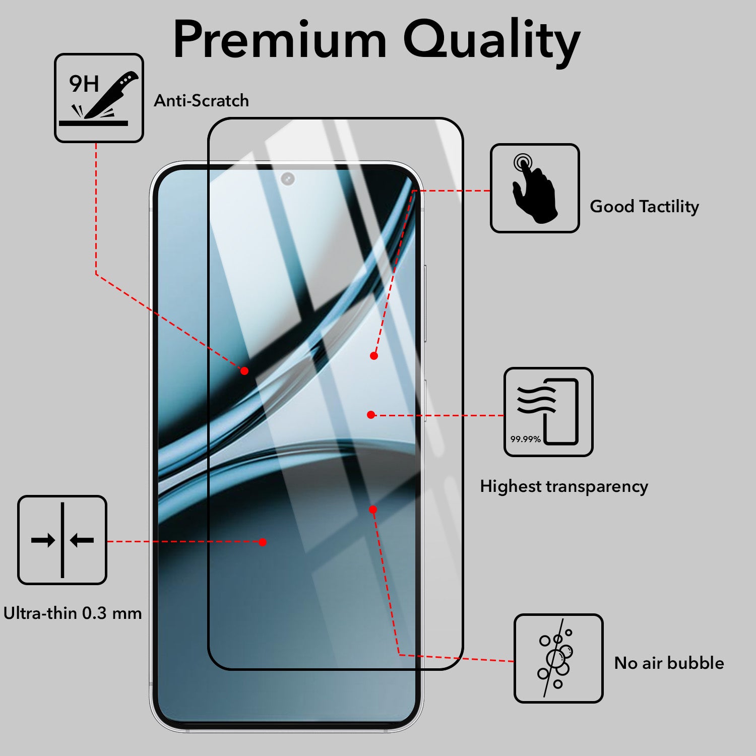(Pack of 2) Tempered Glass For Realme Narzo 70 5G Military-Grade Gorilla Screen Protector With Installation Kit | Shatterproof, Full Coverage, HD Clear, Scratch Resistant