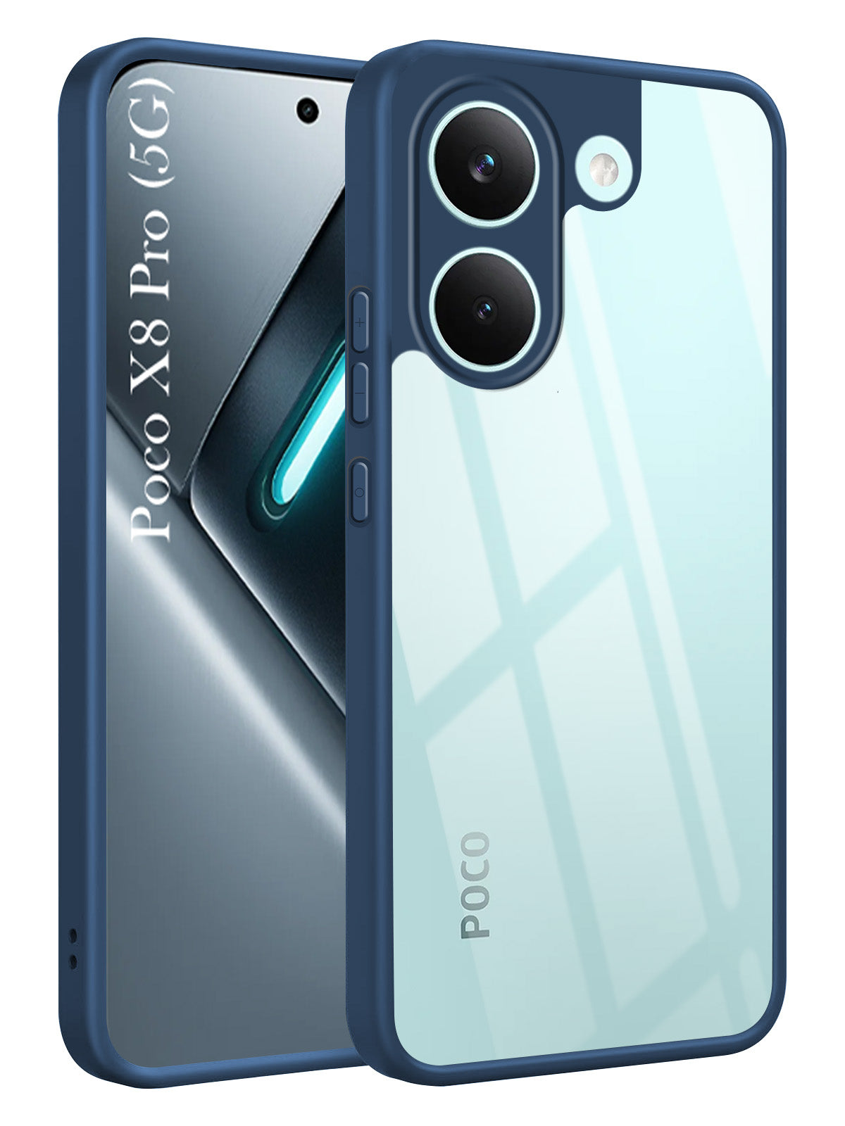 For Poco X8 Pro Back Cover Case Ultra-Hybrid (Lifetime Anti Yellow | Anti Scratch | Crystal Clear Shockproof)