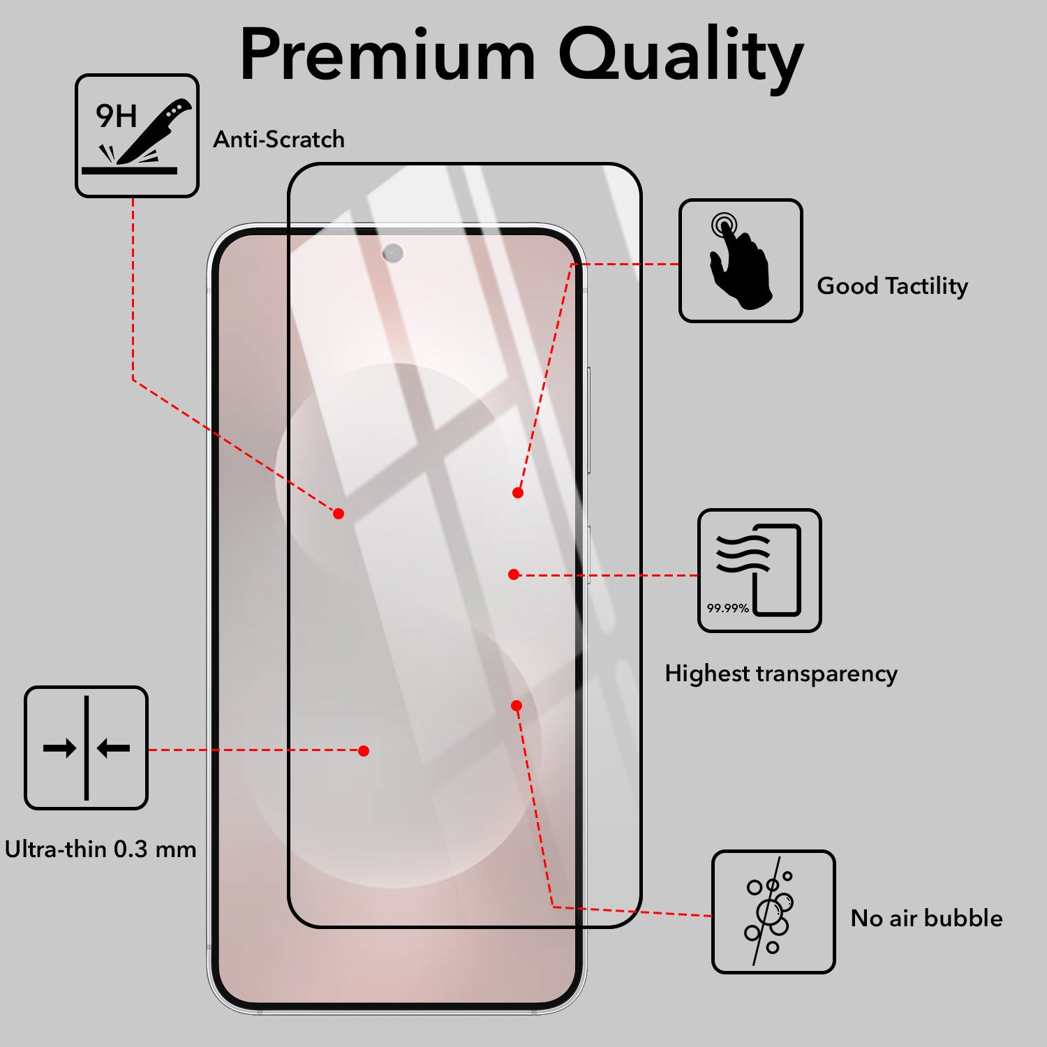 (Pack of 2) Tempered Glass For Samsung Galaxy S26 Edge 5G Military-Grade Gorilla Screen Protector With Installation Kit | Shatterproof, Full Coverage, HD Clear, Scratch Resistant