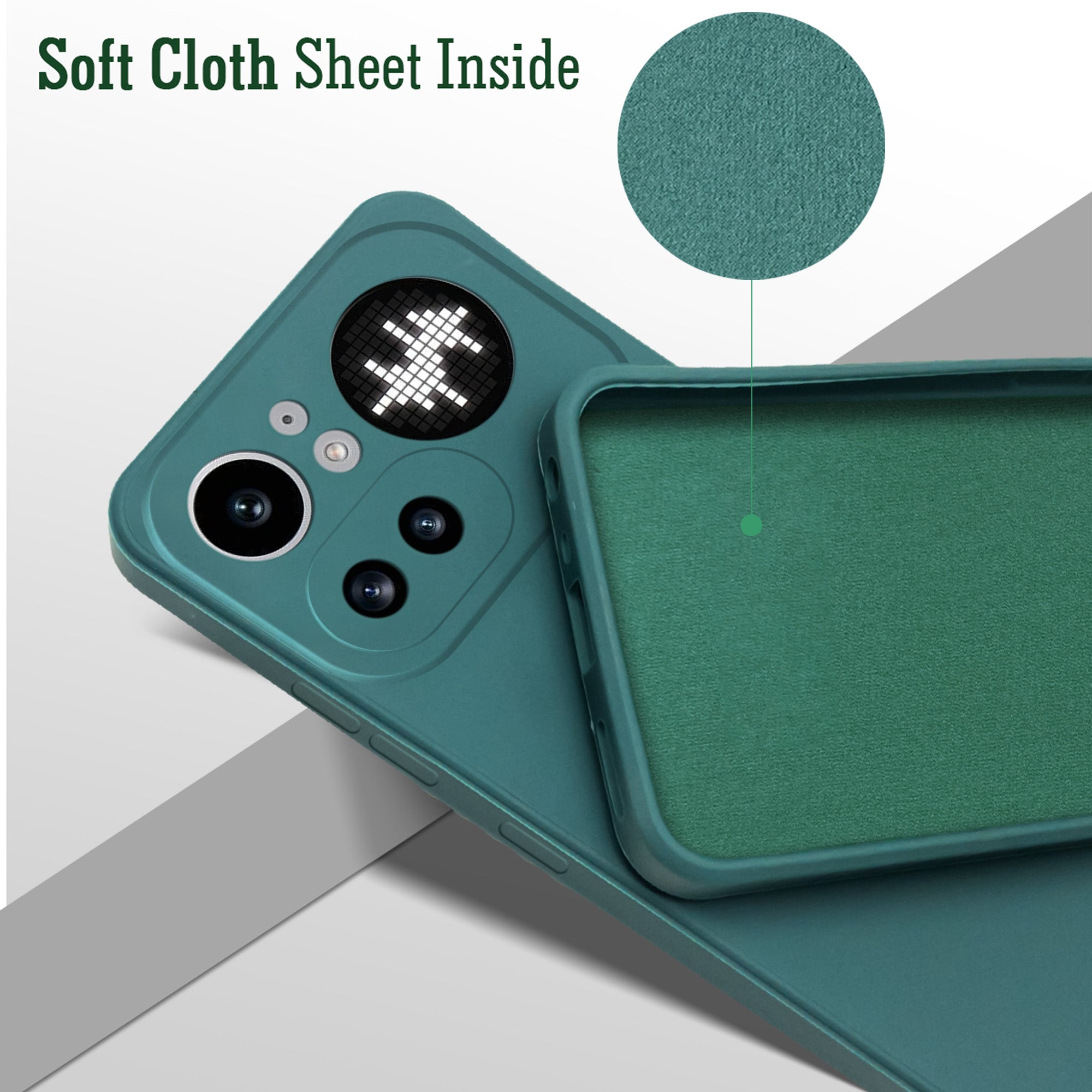 For Nothing Phone 4A Pro 5G Back Cover Case (Matte Finish Silicone with Inside Fiber cloth)
