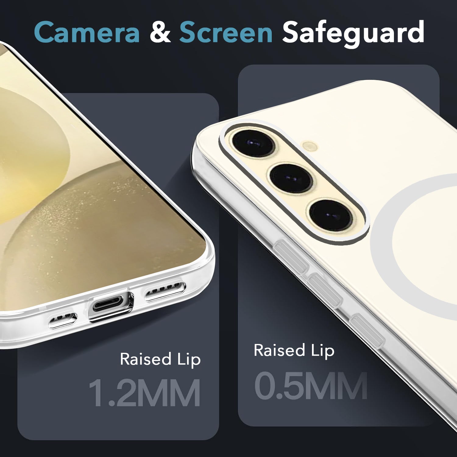 For Samsung Galaxy S24 Plus Back Cover Case Crystal (Frosted Matte Feel | MagSafe Compatible Wireless Charging)