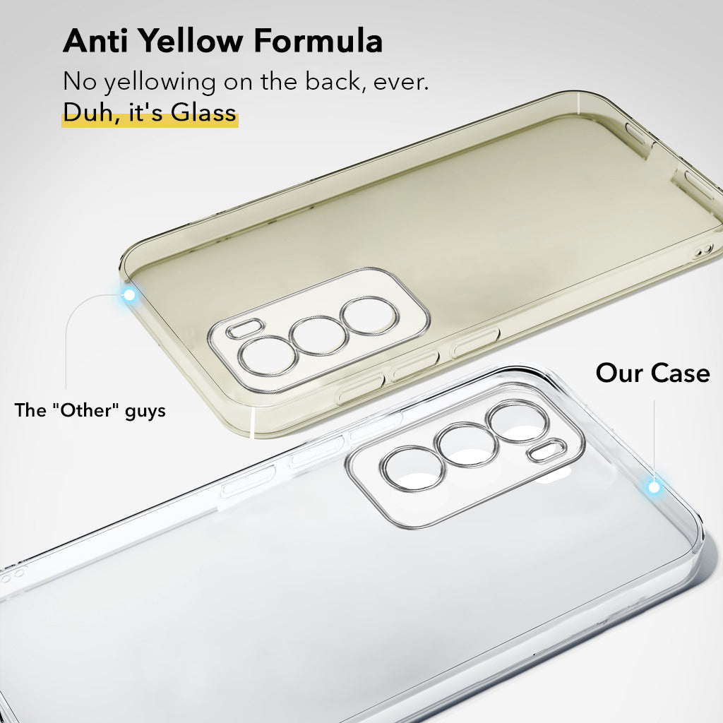 For Oppo Reno12 Pro 5G | Oppo Reno 12 Pro 5G Back Cover (Hard Anti Yellow Clear Case | Drop & Camera Protection | Shockproof Polycarbonate)