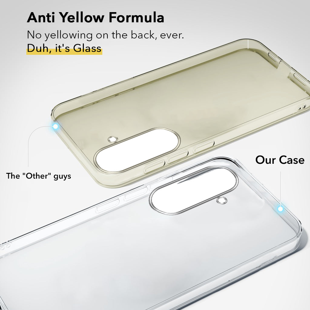 For Samsung Galaxy S26 5G Back Cover Case Lifetime Anti-Yellow Clear (Sleek Hard Crystal | Shockproof and Camera Protection)