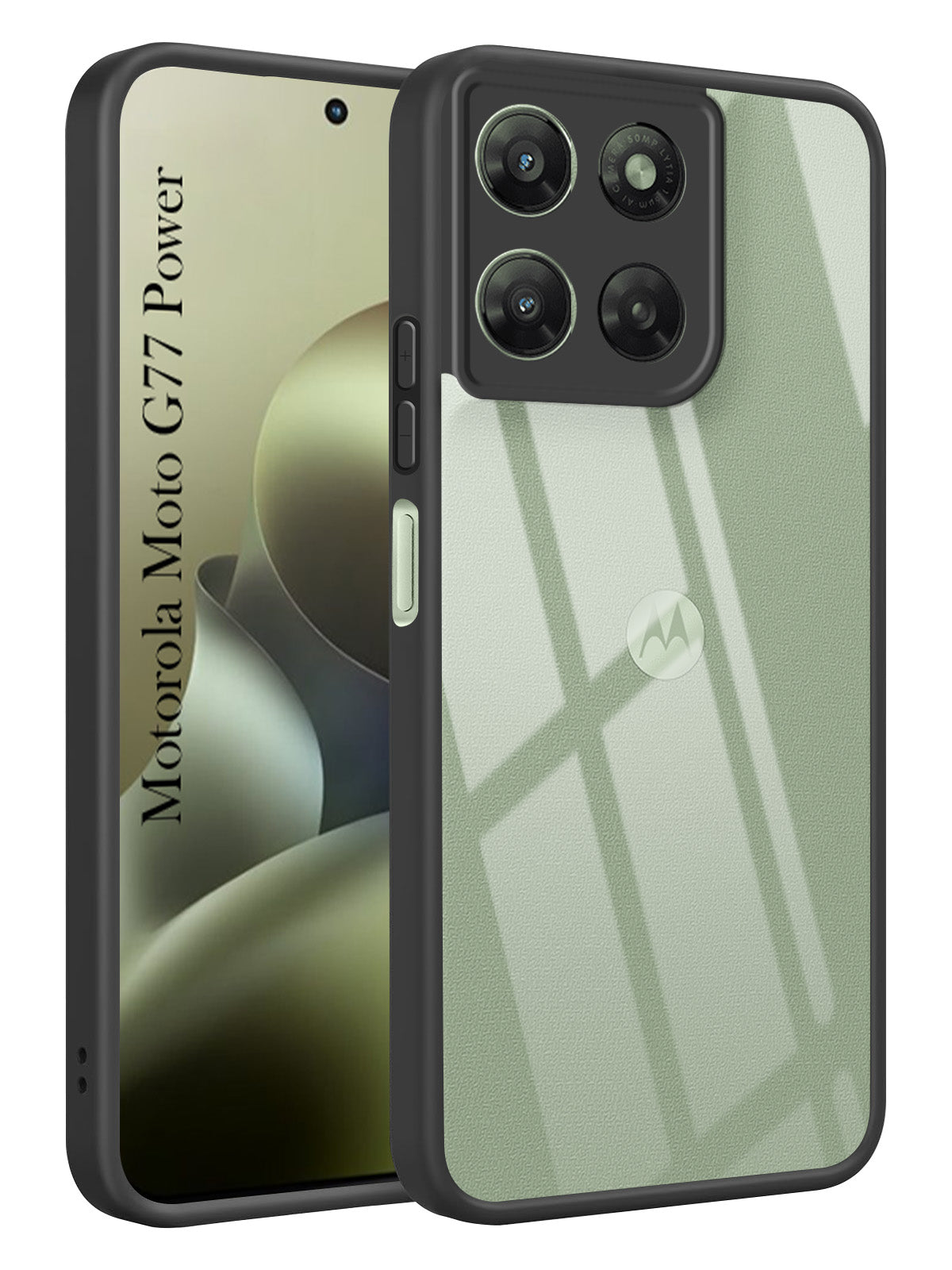 For Motorola Moto G77 Power Back Cover Case Ultra-Hybrid (Lifetime Anti Yellow | Anti Scratch | Crystal Clear Shockproof)
