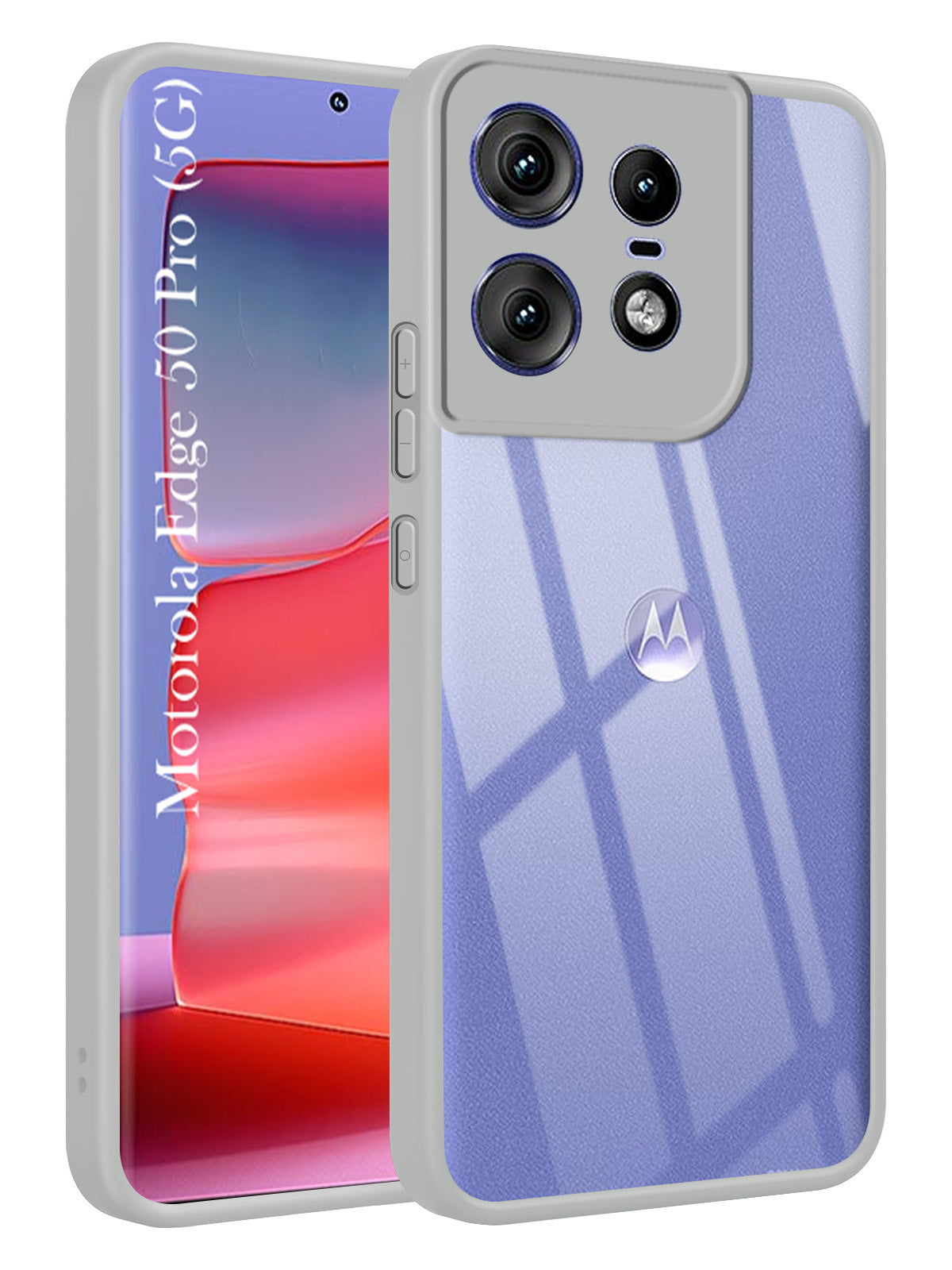 For Motorola Moto Edge 50 Pro Back Cover Case (Lifetime Anti Yellow | Anti Scratch | Crystal Clear Shockproof)