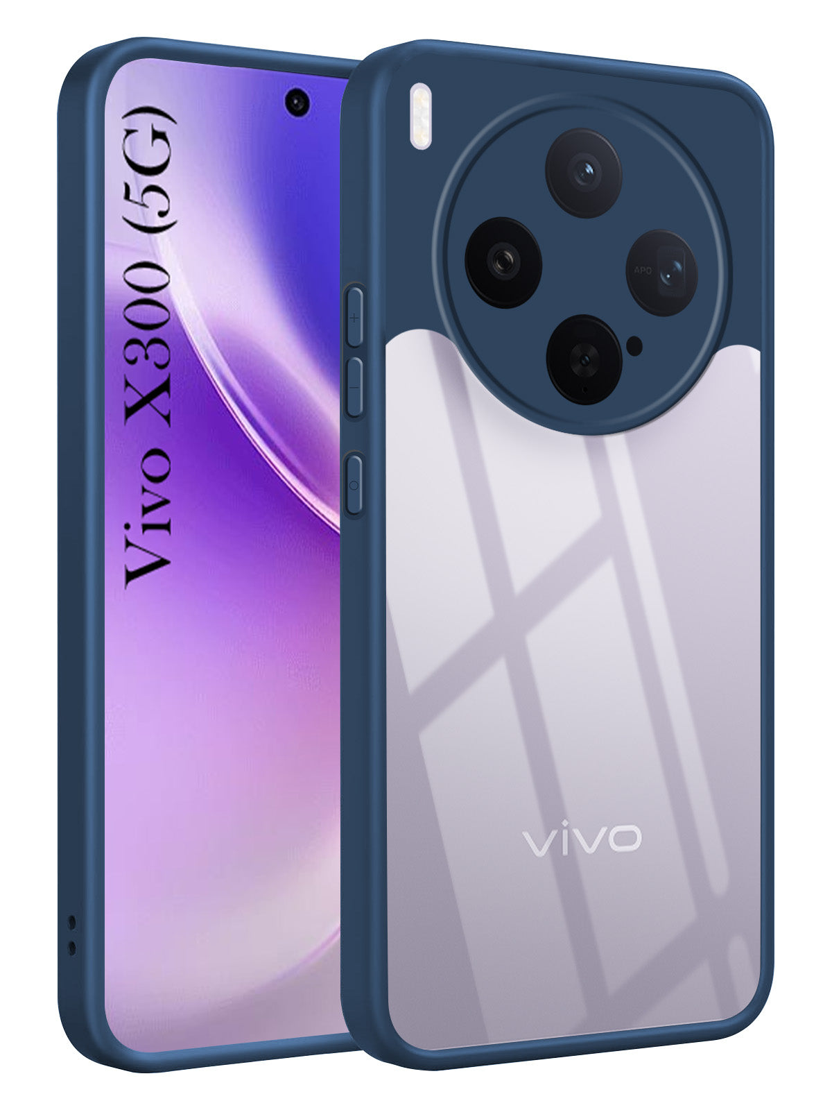 For Vivo X300 5G Back Cover Case Ultra-Hybrid (Lifetime Anti Yellow | Anti Scratch | Crystal Clear Shockproof)