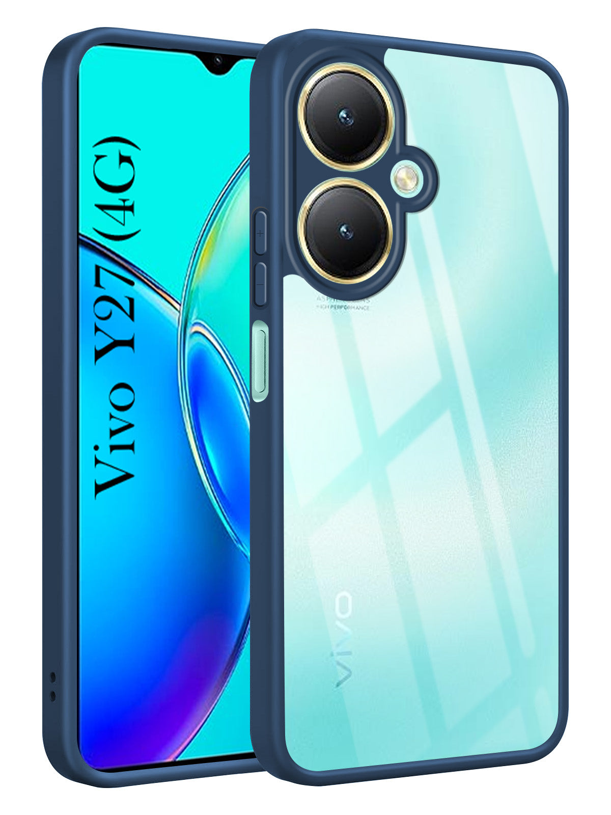 For Vivo Y27 Back Cover Case Ultra-Hybrid (Lifetime Anti Yellow | Anti Scratch | Crystal Clear Shockproof)