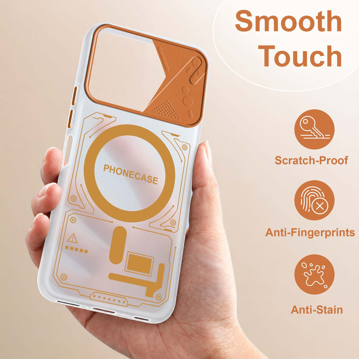 For Vivo Y11 | Vivo Y21 5G Metallic Back Cover Case (Metallic Camera Protection & Buttons | Translucent Milky Shade | Hard Polycarbonate)