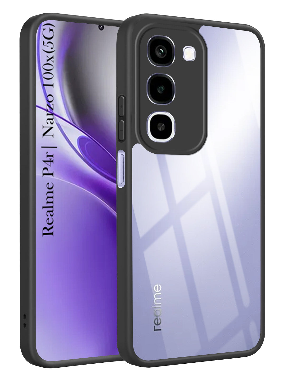 For Realme P4R 5G | Realme Narzo 100X 5G Back Cover Case Ultra-Hybrid (Lifetime Anti Yellow | Anti Scratch | Crystal Clear Shockproof)