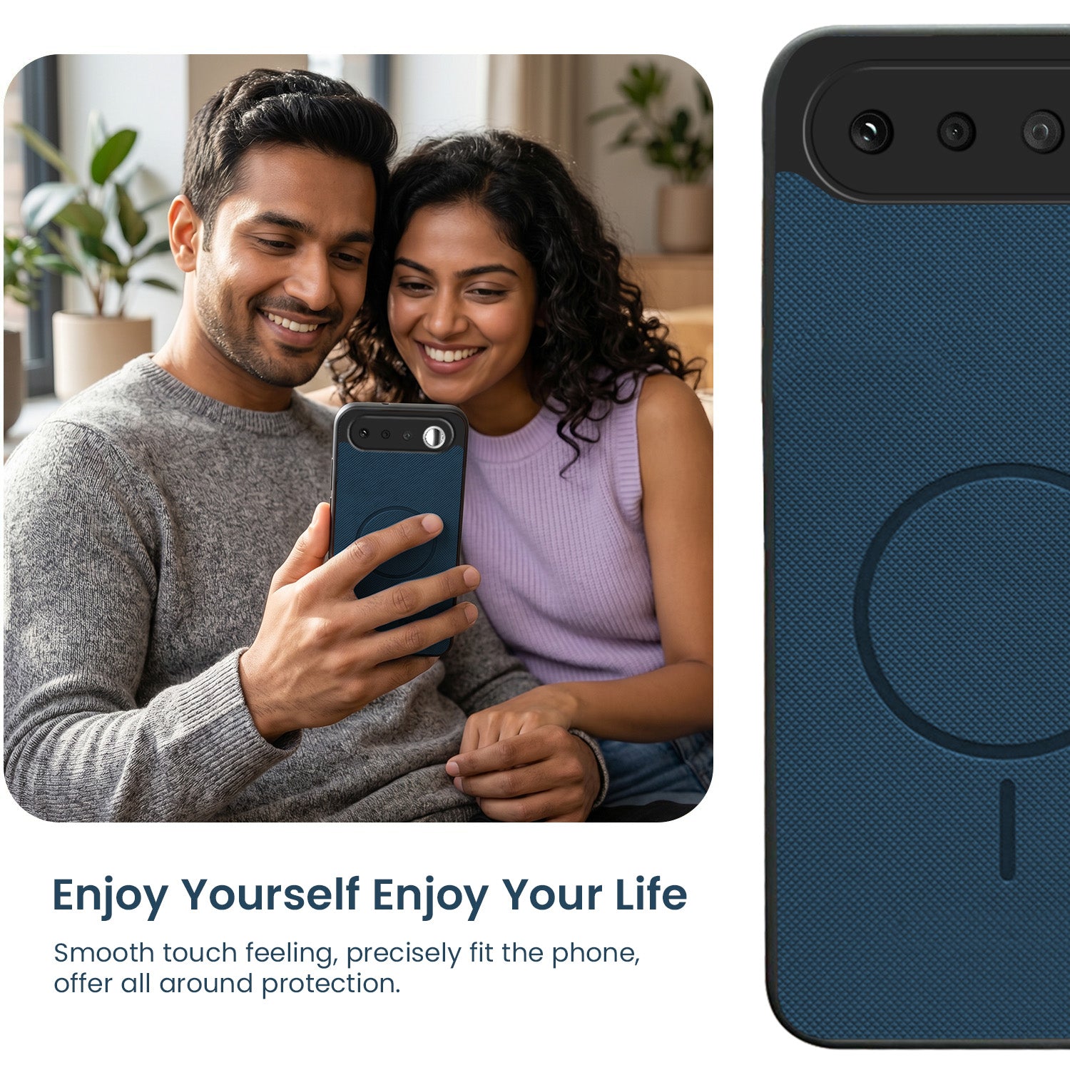 For Realme 16  Back Cover Case PU Leather (Texture Grip Design | Professional Minimalist | Camera Protection | Soft and Flexible)
