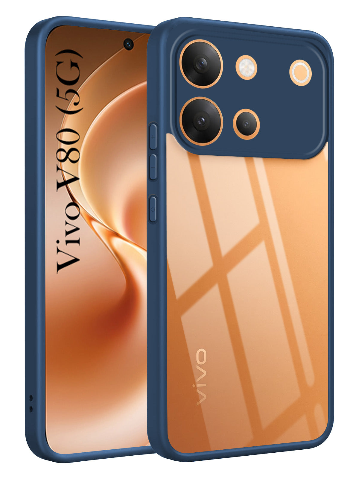 For Vivo V80 5G Back Cover Case Ultra-Hybrid (Lifetime Anti Yellow | Anti Scratch | Crystal Clear Shockproof)