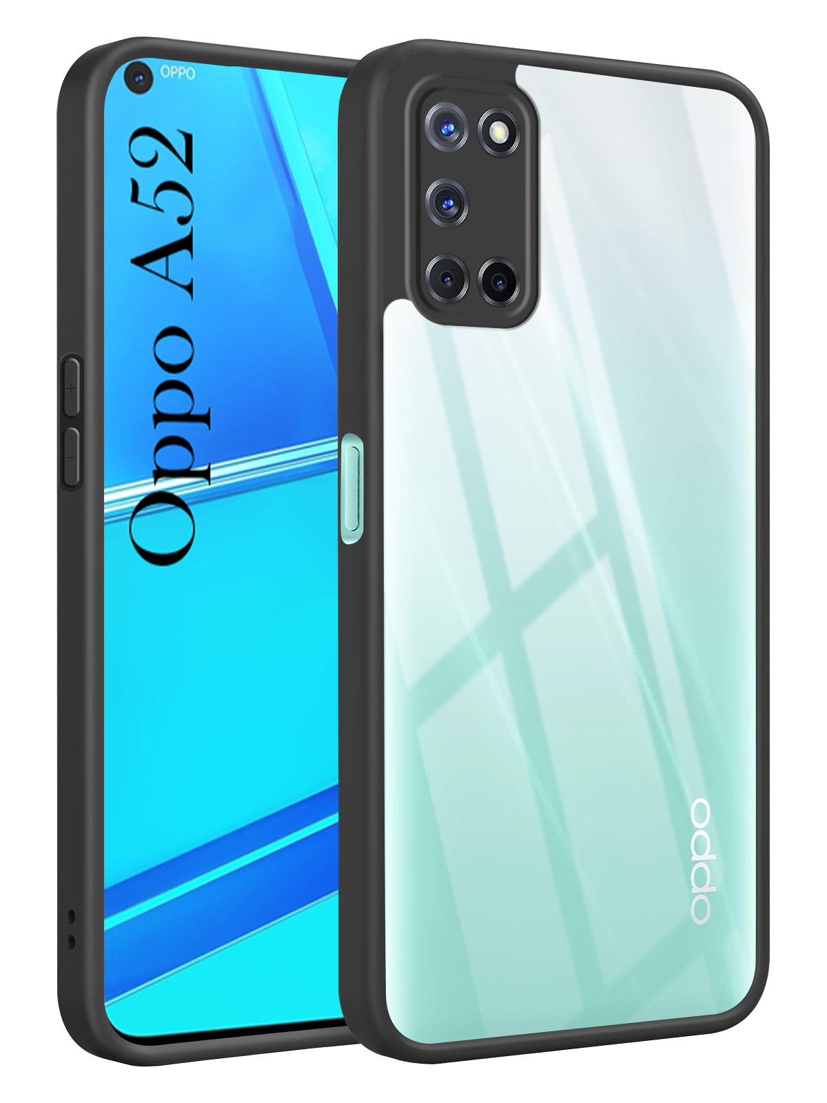 For Oppo A52 Back Cover Case Ultra-Hybrid (Lifetime Anti Yellow | Anti Scratch | Crystal Clear Shockproof)