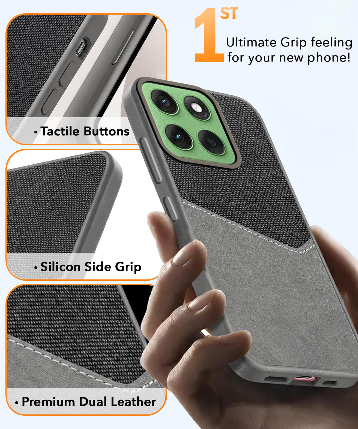 For Motorola Moto Edge 60 Back Cover Case (Dual PU Leather Stitch | Professional Minimalist | Soft and Flexible)