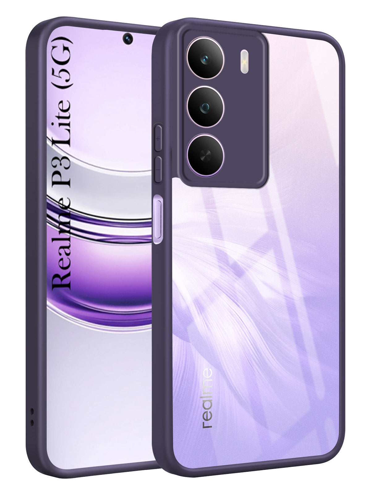 For Realme P3 lite Back Cover Case Ultra-Hybrid (Lifetime Anti Yellow | Anti Scratch | Crystal Clear Shockproof)