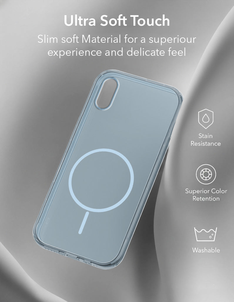 For Apple iPhone X Back Cover Case Silicone (Slim Paper Thin | Camera Protection Bump | Minimalist Professional | Soft Flexible)