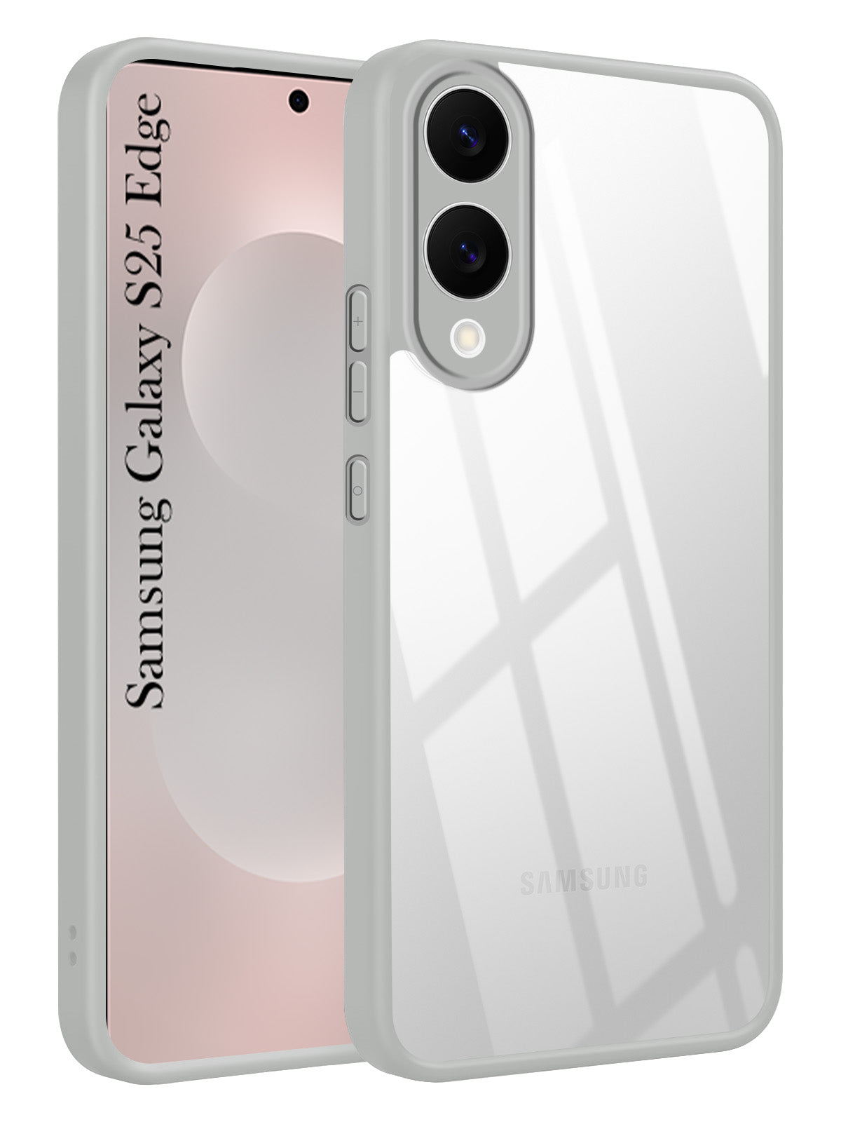 For Samsung Galaxy S25 Edge Back Cover Case Ultra-Hybrid (Lifetime Anti Yellow | Anti Scratch | Crystal Clear Shockproof)