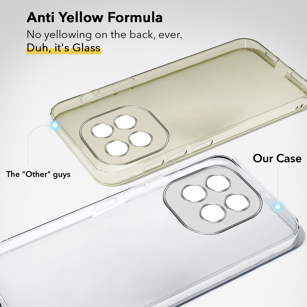 For Vivo iQOO Neo 10 Back Cover Case Lifetime Anti-Yellow Clear (Sleek Hard Crystal | Shockproof and Camera Protection