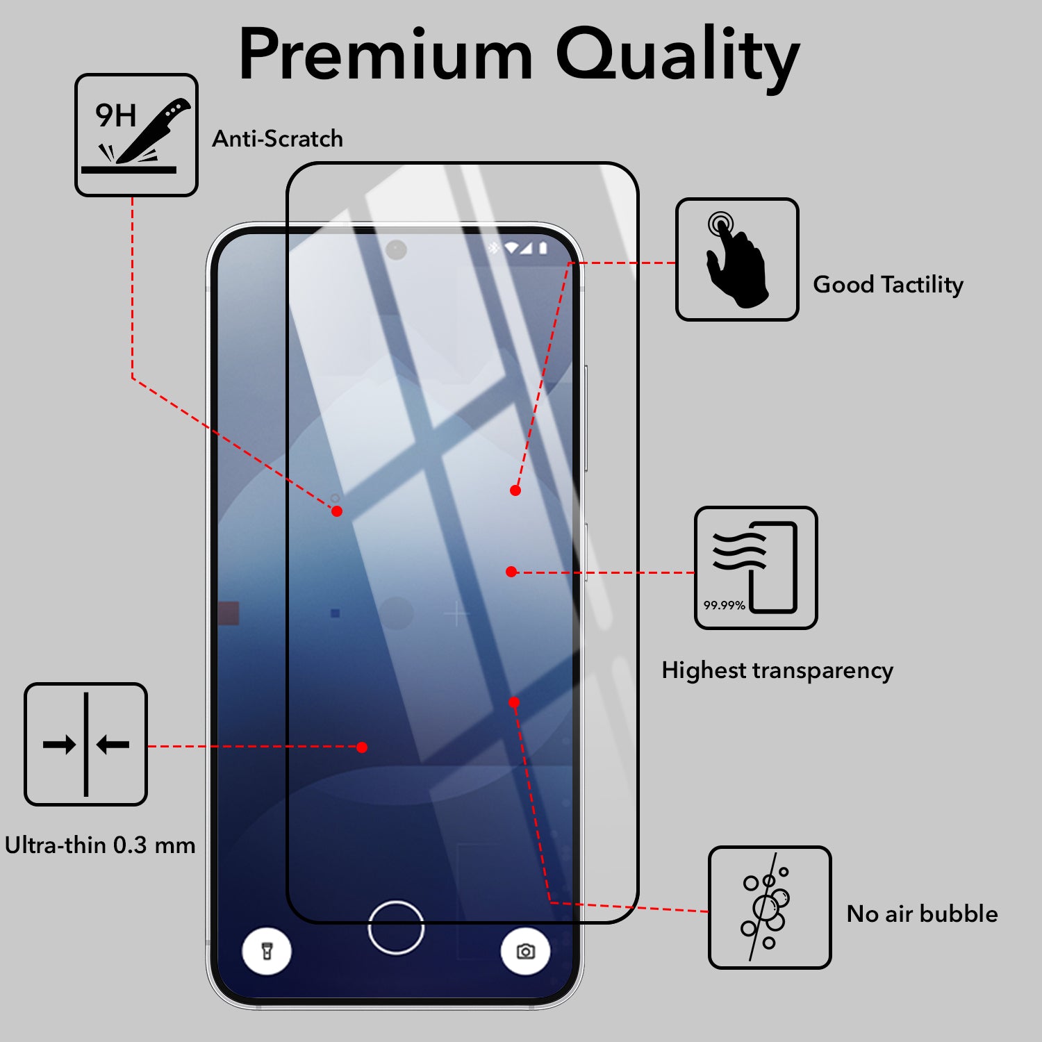 (Pack of 2) Tempered Glass For Nothing Phone 3A Lite Military-Grade Gorilla Screen Protector With Installation Kit | Shatterproof, Full Coverage, HD Clear, Scratch Resistant