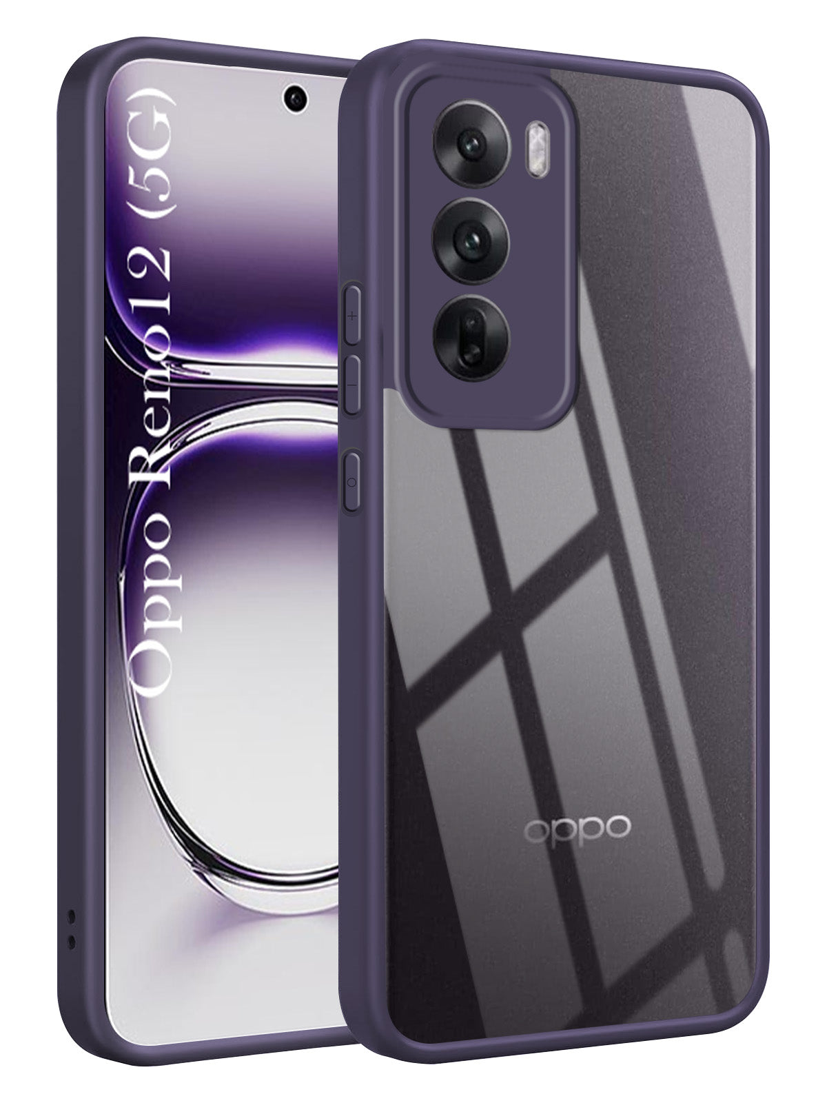For Oppo Reno12 5G | Oppo Reno 12 5G Back Cover Case (Lifetime Anti Yellow | Anti Scratch | Crystal Clear Shockproof)