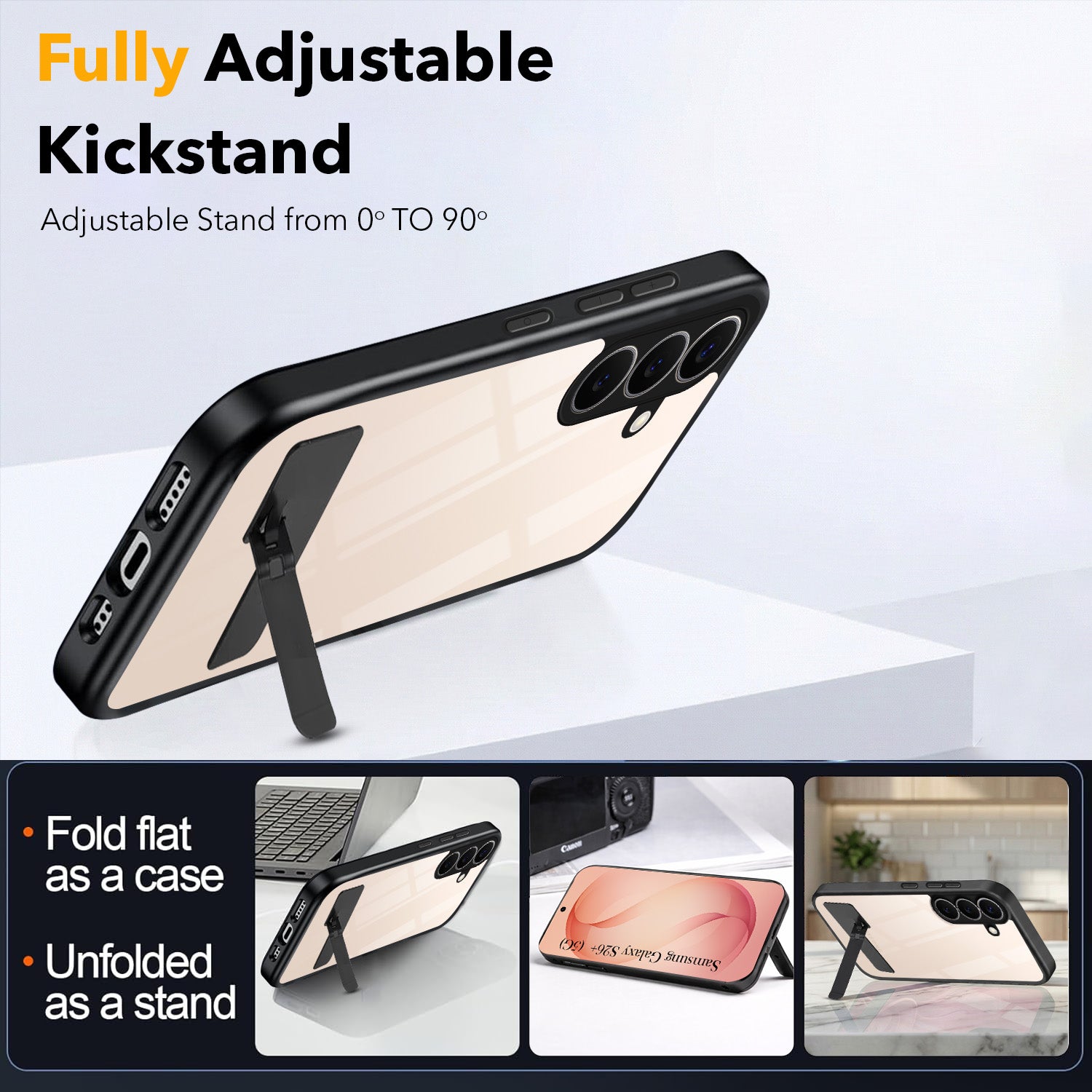 For Samsung Galaxy S26 Plus Back Cover Case (Built-in Stand | Lifetime Anti Yellow | Kickstand Shockproof | Camera Protection | MagSafe Compatible)