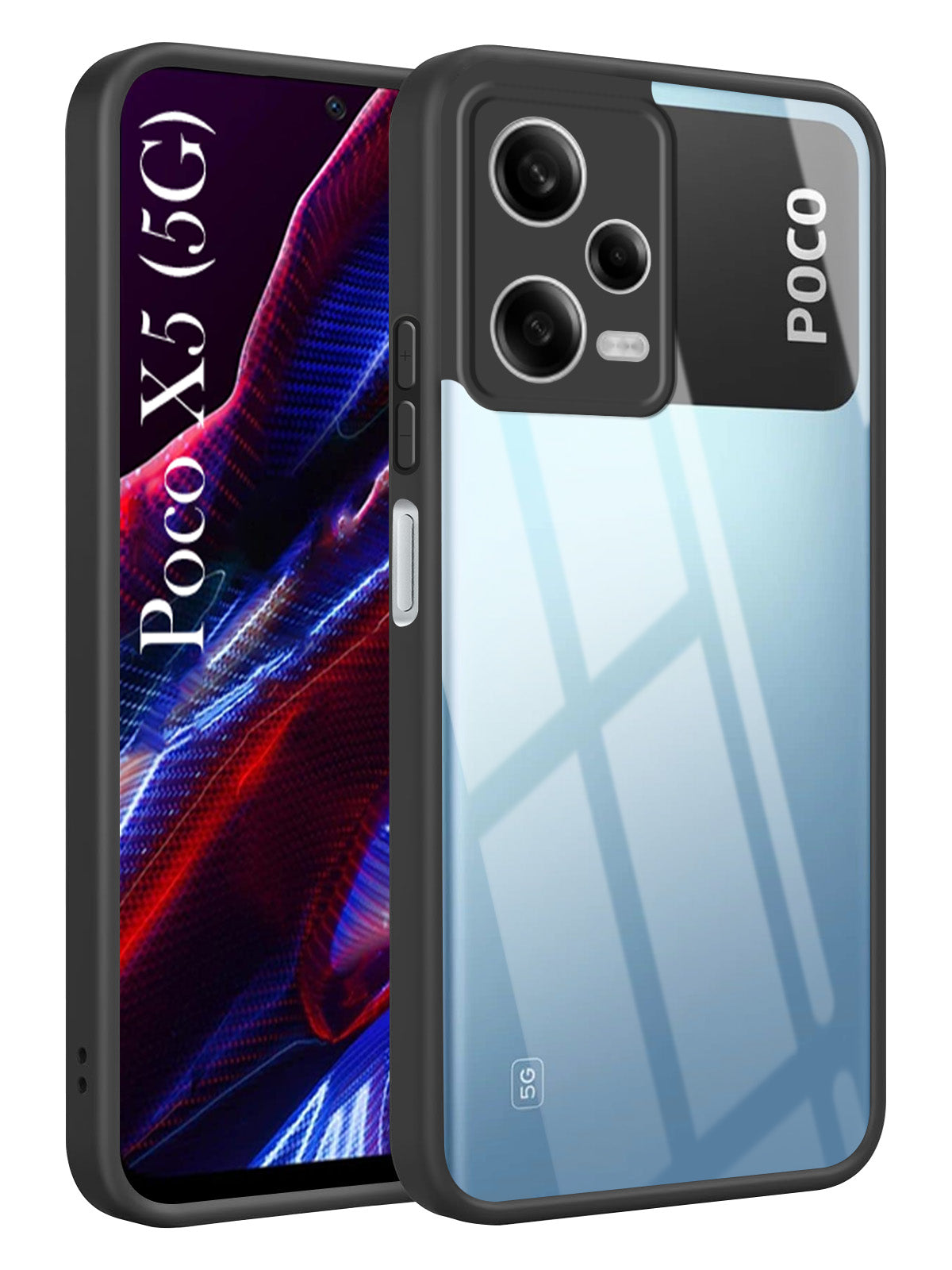 For Xiaomi Poco X5 5G Back Cover Case Ultra-Hybrid (Lifetime Anti Yellow | Anti Scratch | Crystal Clear Shockproof)