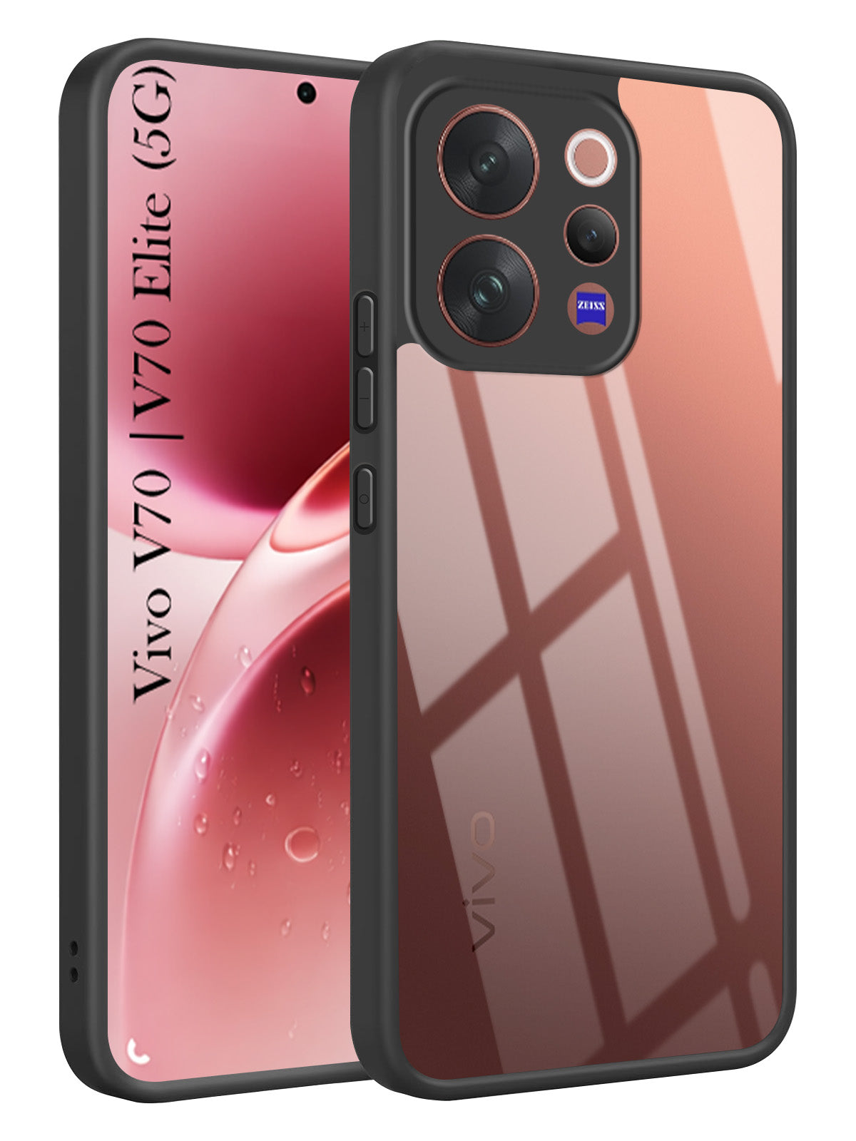 For Vivo V70 | Vivo V70 Elite (5G) Back Cover Case Ultra-Hybrid (Lifetime Anti Yellow | Anti Scratch | Crystal Clear Shockproof)