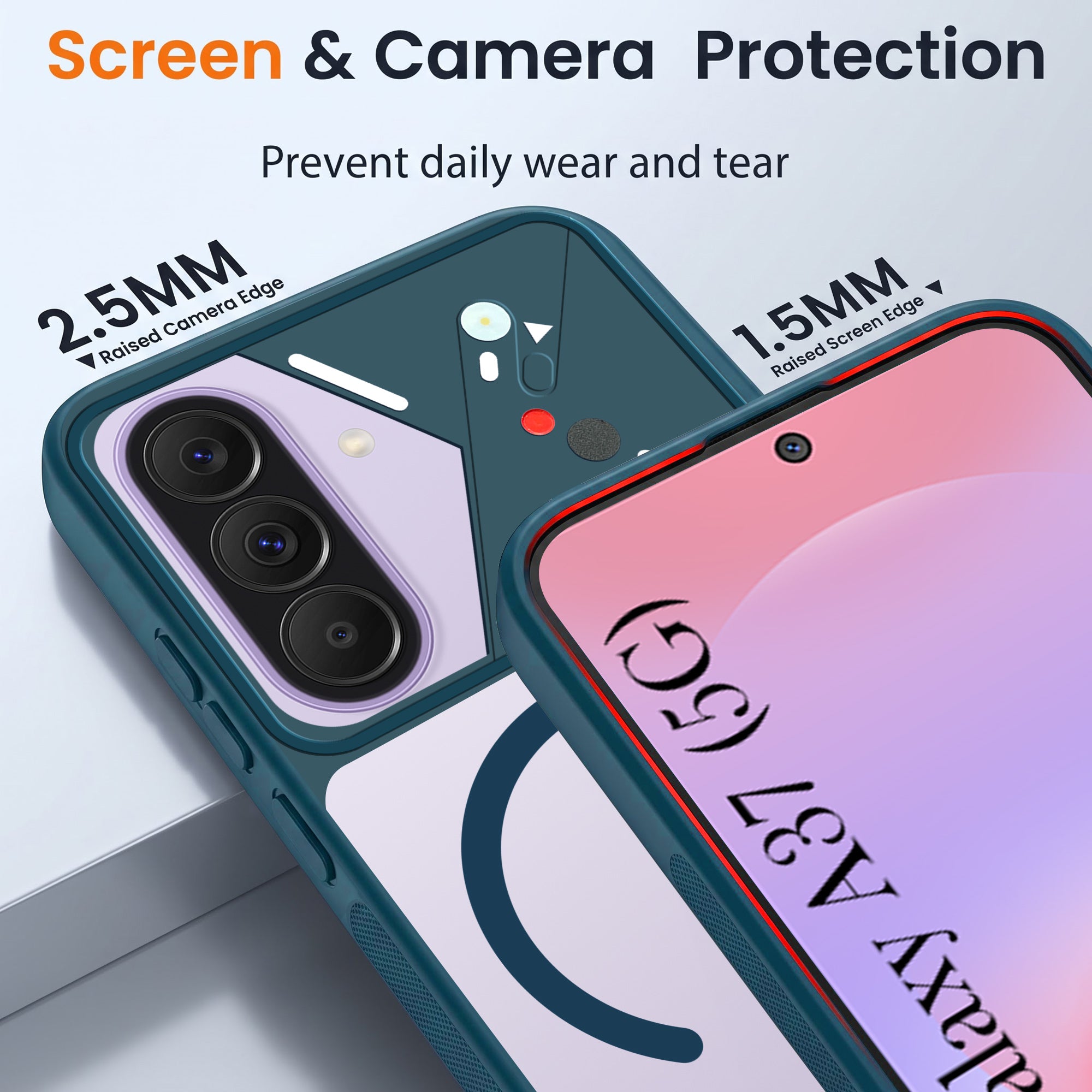 For Samsung Galaxy A37 5G Back Cover Case Lifetime Anti-Yellow Clear (Camera Protection | Side Grip | Wireless MagSafe Compatible)