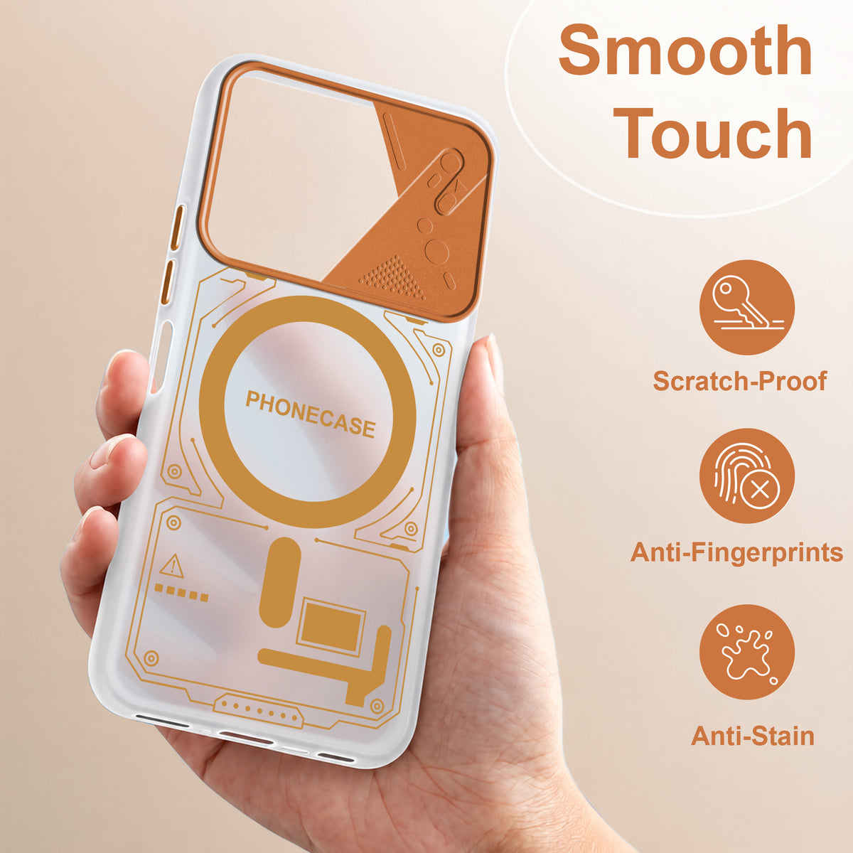 For Redmi A7 4G Metallic Back Cover Case (Metallic Camera Protection & Buttons | Translucent Milky Shade | Hard Polycarbonate)