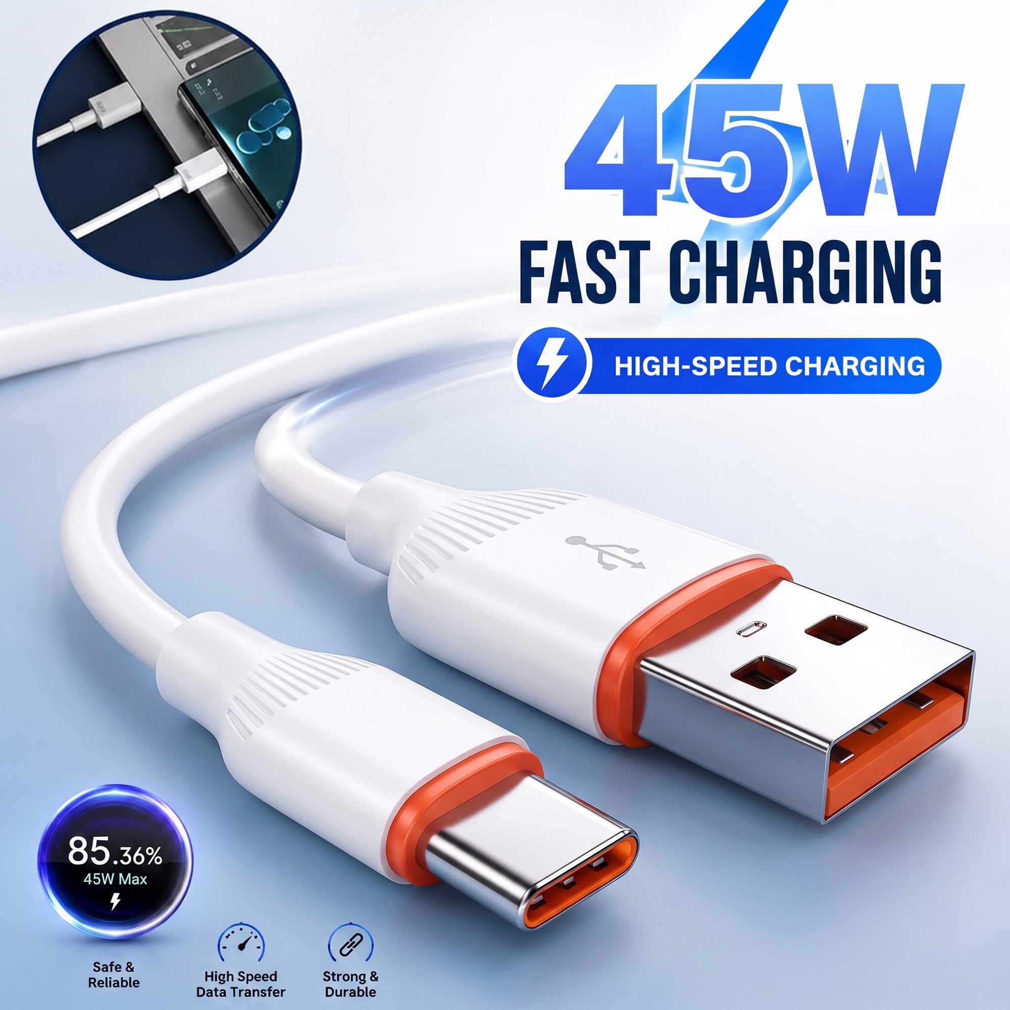 Fast Charging Cable | Power Up with Fast Charging & Data Transfer