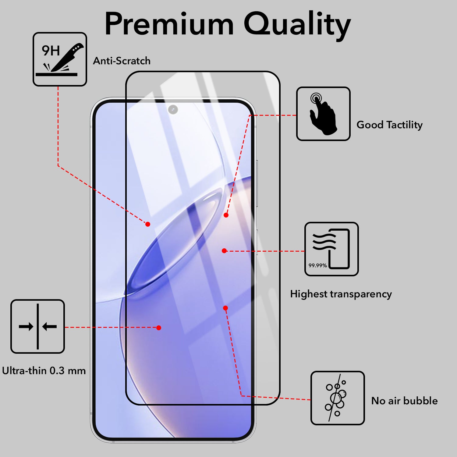 (Pack of 2) Tempered Glass For Realme 16 Pro Military-Grade Gorilla Screen Protector With Installation Kit | Shatterproof, Full Coverage, HD Clear, Scratch Resistant