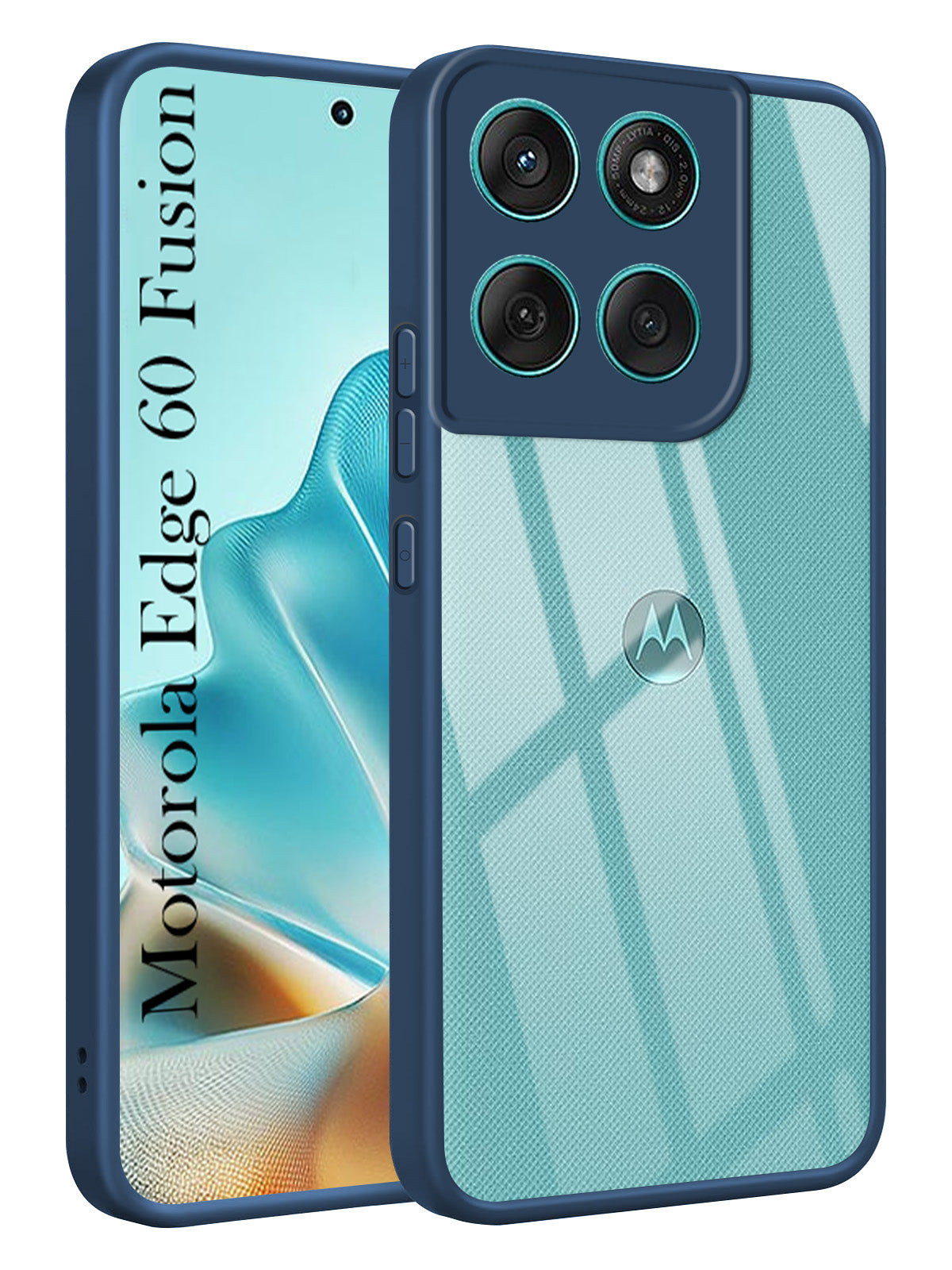 For Motorola Moto Edge 60 Fusion Back Cover Case  (Lifetime Anti Yellow | Anti Scratch | Crystal Clear Shockproof)