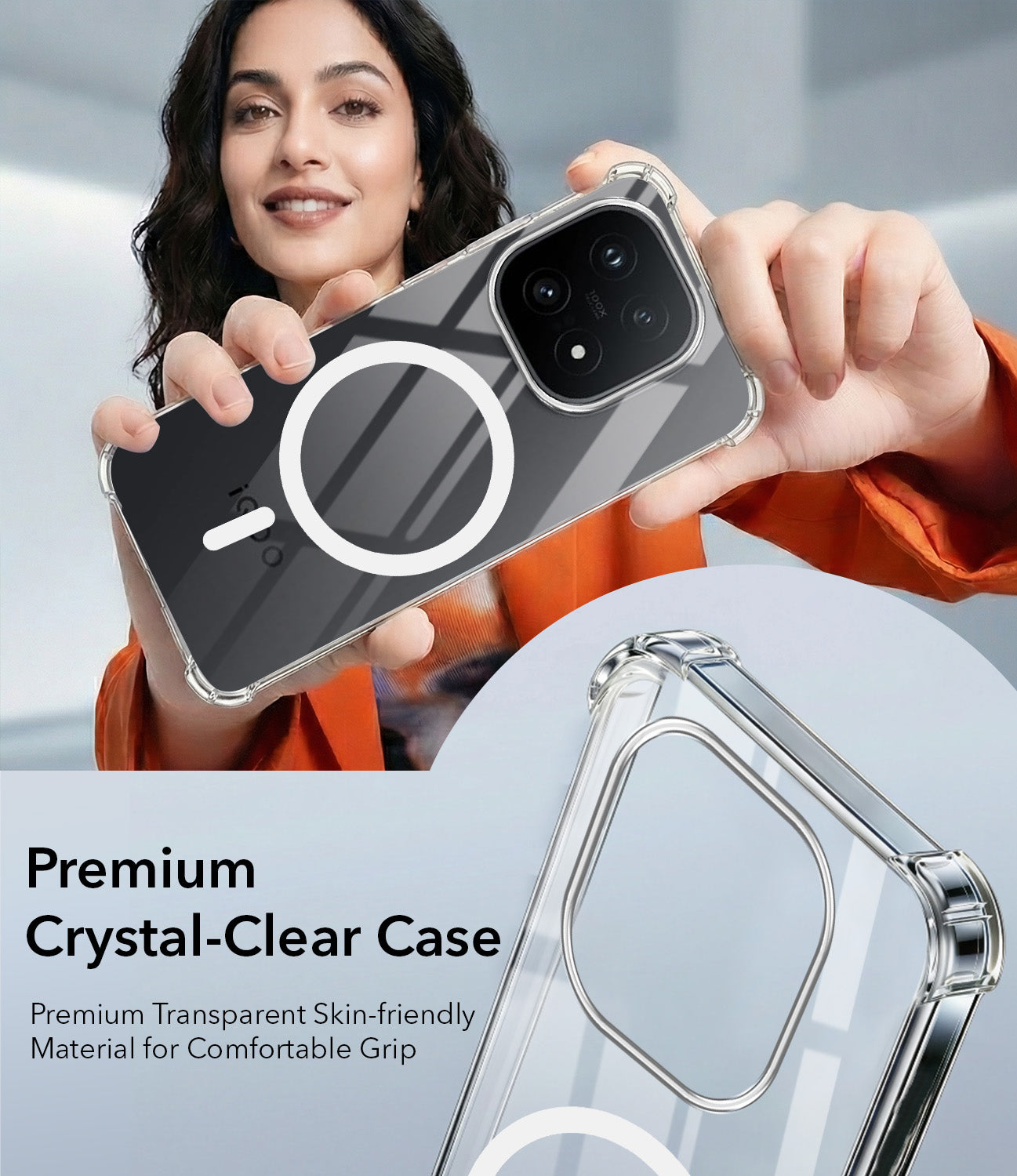For Vivo iQOO 15 5G Back Cover Shockproof Crystal-Clear (Magsafe Wireless Support | Drop & Camera Protection | Hard Polycarbonate)