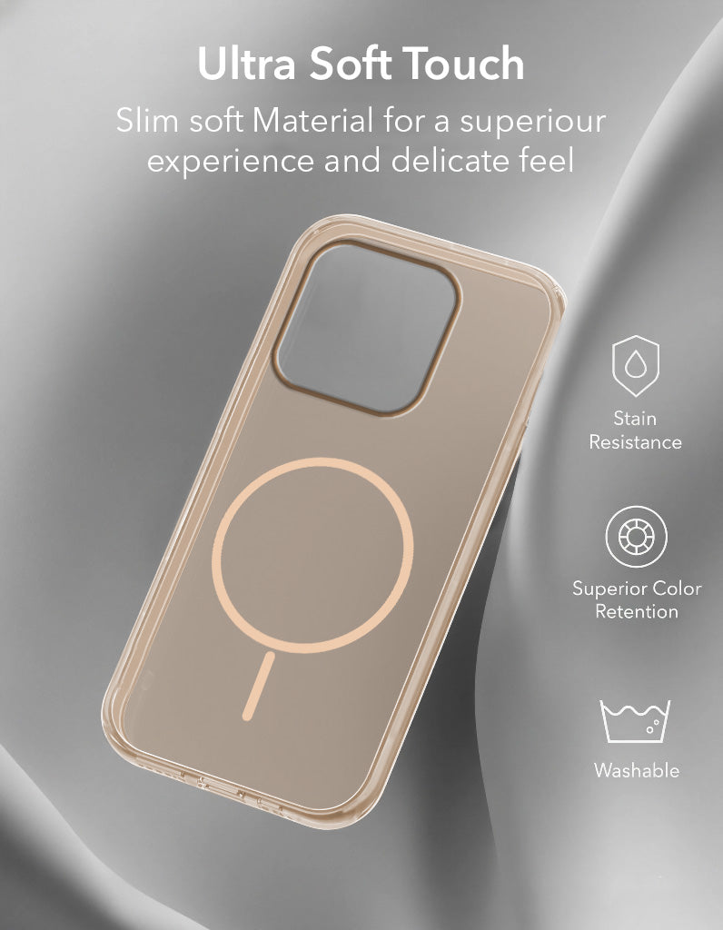 For Apple iPhone 15 Pro Max Back Cover Case Silicone (Slim Paper Thin | Camera Protection Bump | Minimalist Professional | Soft Flexible)
