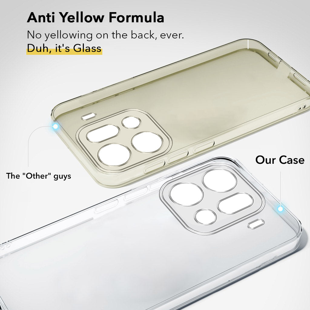 For Oppo Find X9 Pro Back Cover Case Lifetime Anti-Yellow Clear (Sleek Hard Crystal | Shockproof and Camera Protection)