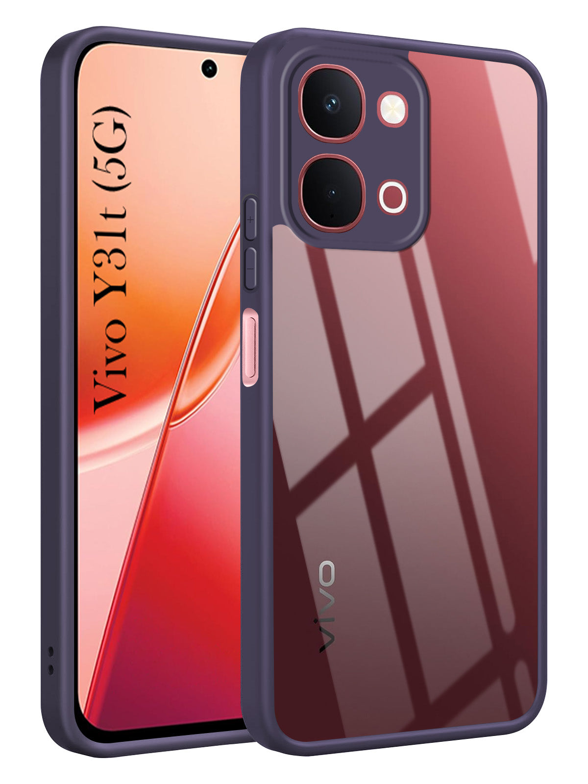 For Vivo Y31T 5G Back Cover Case Ultra-Hybrid (Lifetime Anti Yellow | Anti Scratch | Crystal Clear Shockproof)